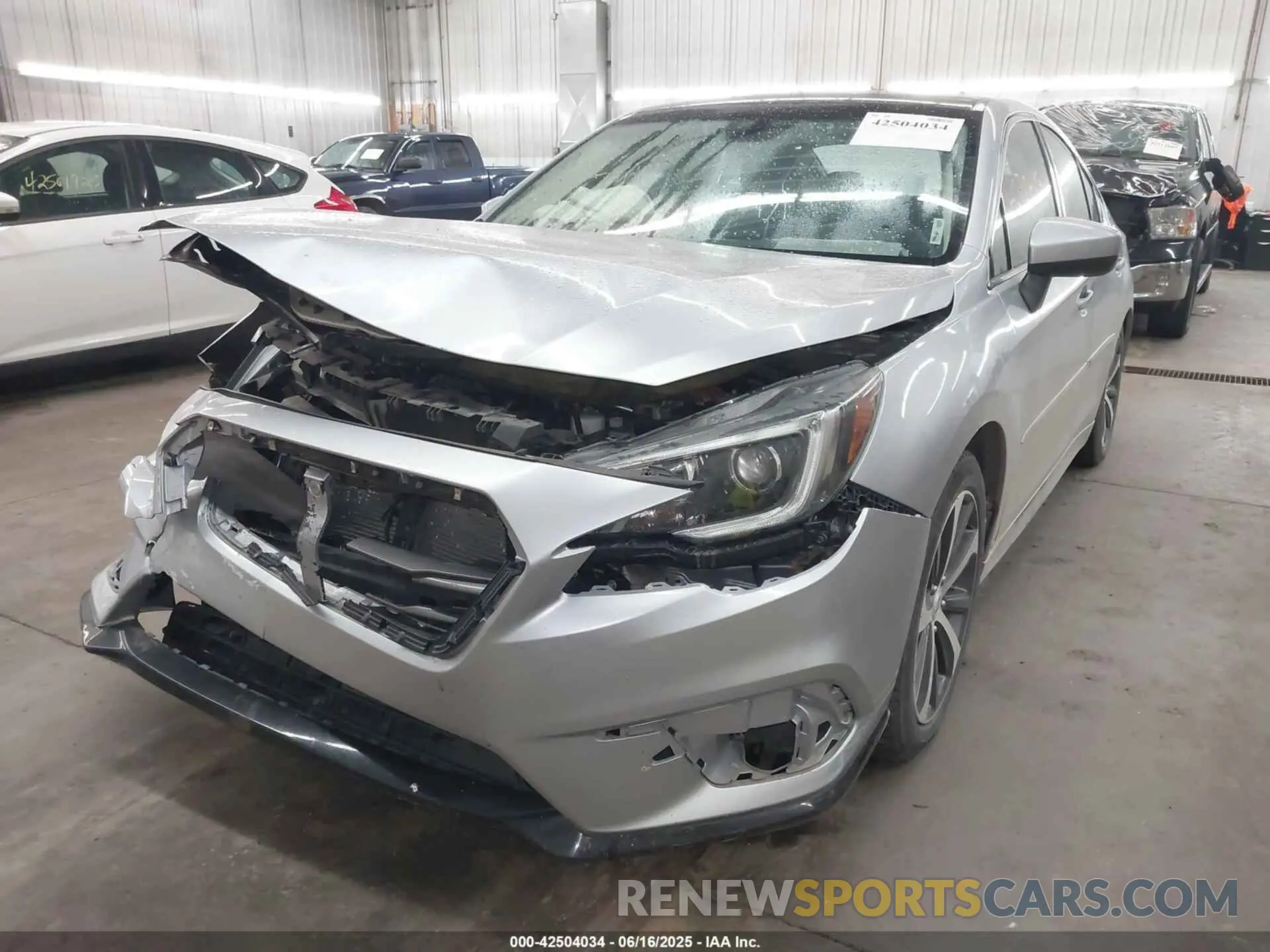 2 Photograph of a damaged car 4S3BNAF60K3004286 SUBARU LEGACY 2019