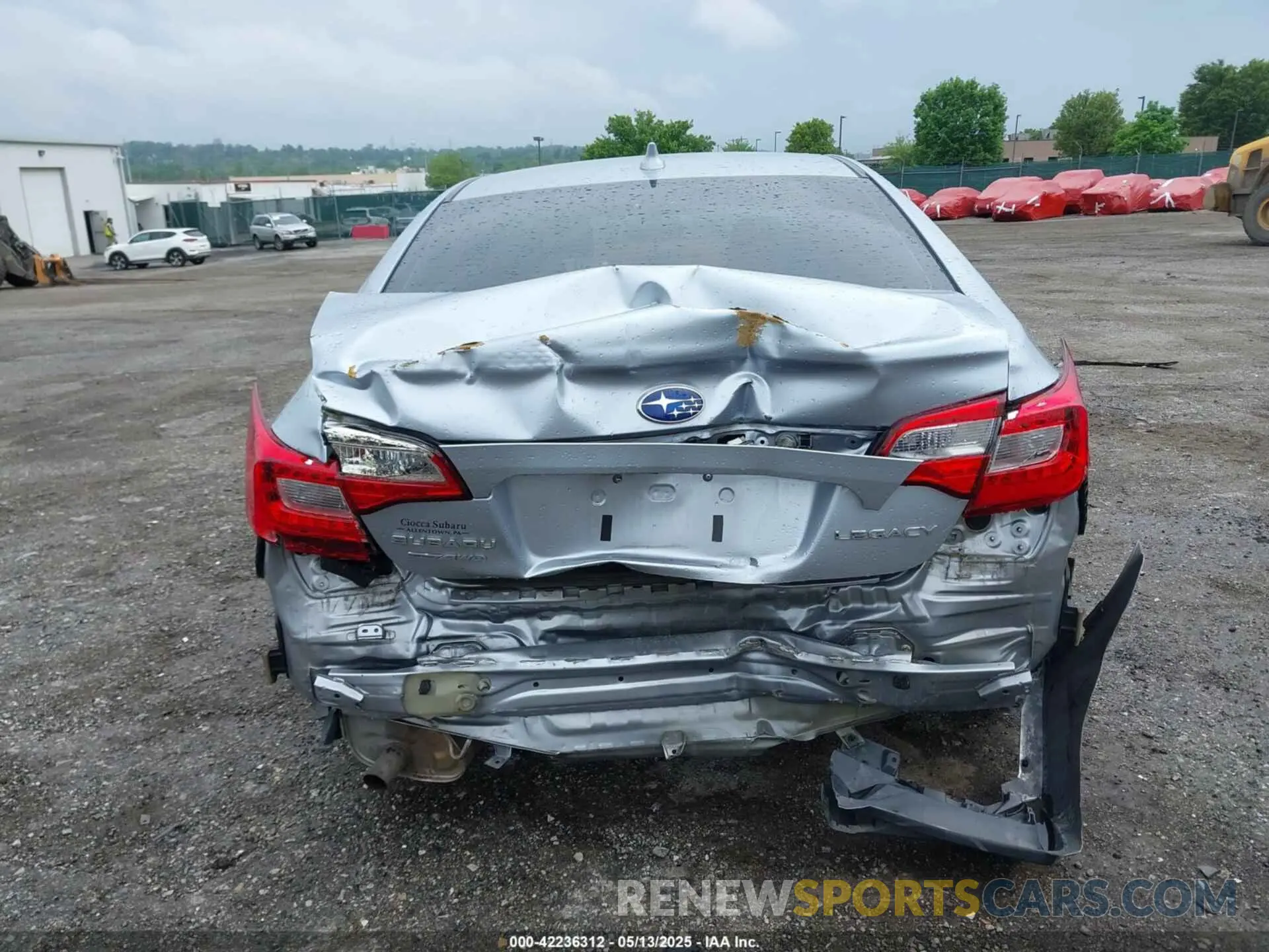 15 Photograph of a damaged car 4S3BNAF61K3011165 SUBARU LEGACY 2019