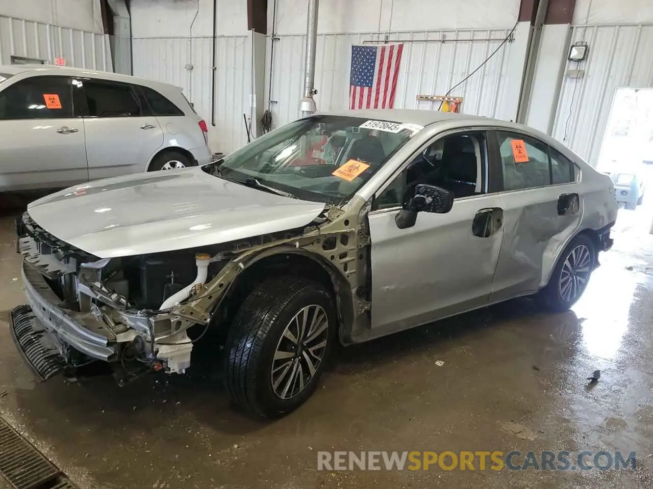 1 Photograph of a damaged car 4S3BNAF61K3024840 SUBARU LEGACY 2019