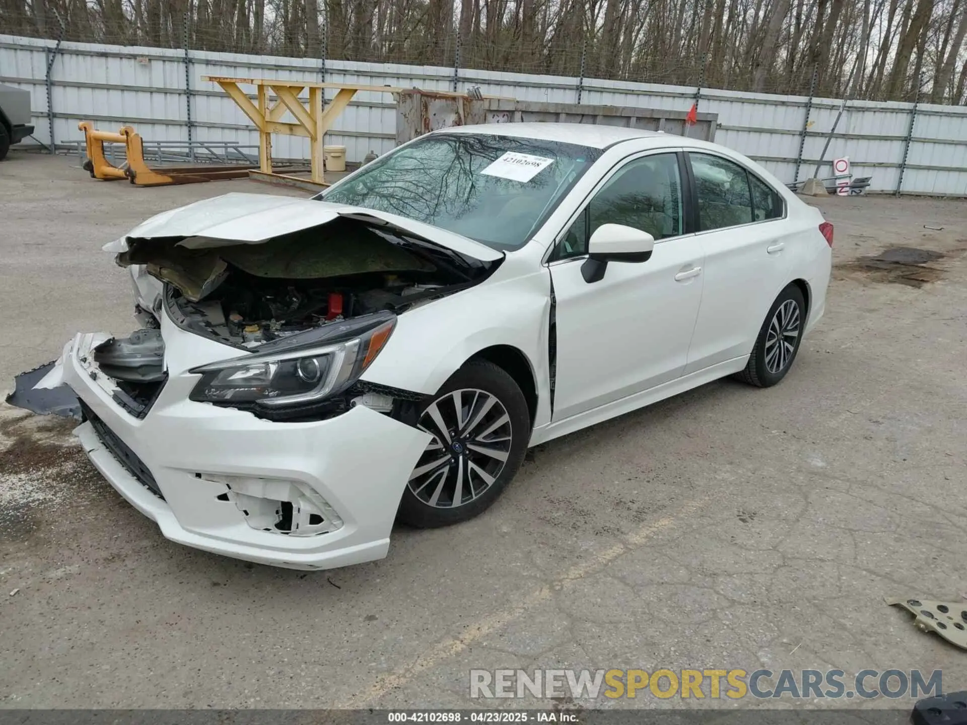 2 Photograph of a damaged car 4S3BNAF61K3034641 SUBARU LEGACY 2019