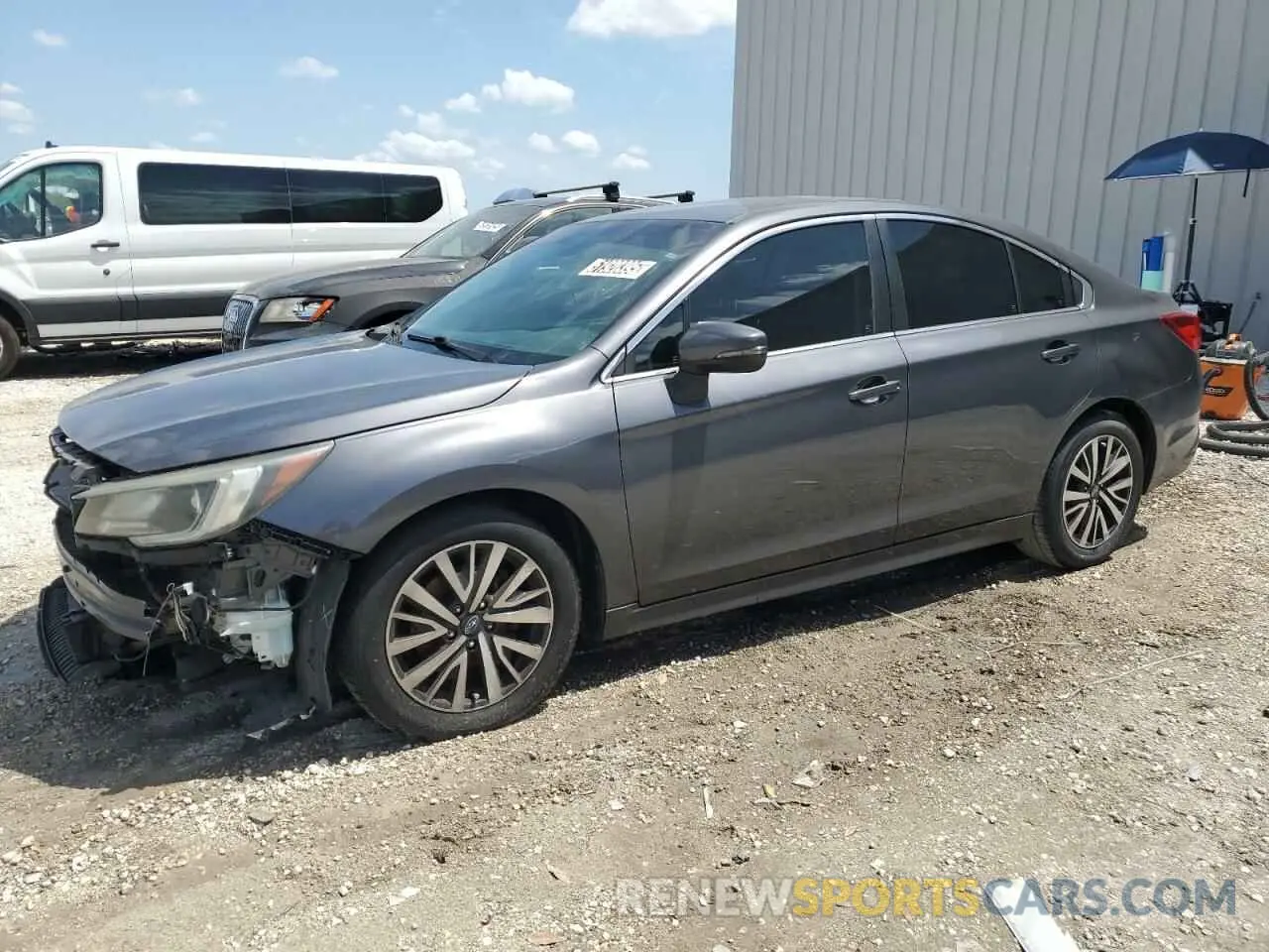 1 Photograph of a damaged car 4S3BNAF62K3038343 SUBARU LEGACY 2019