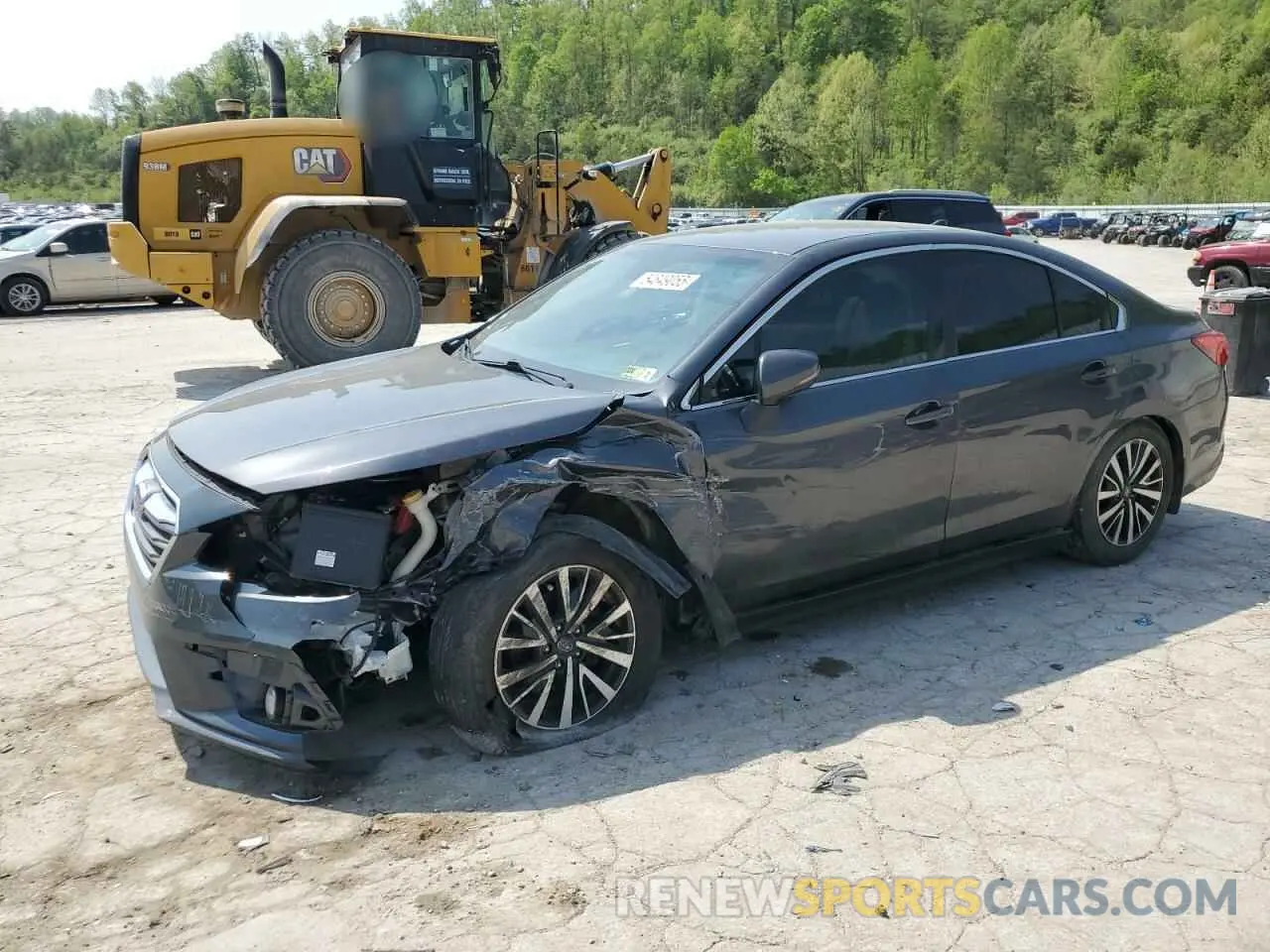 1 Photograph of a damaged car 4S3BNAF63K3037346 SUBARU LEGACY 2019