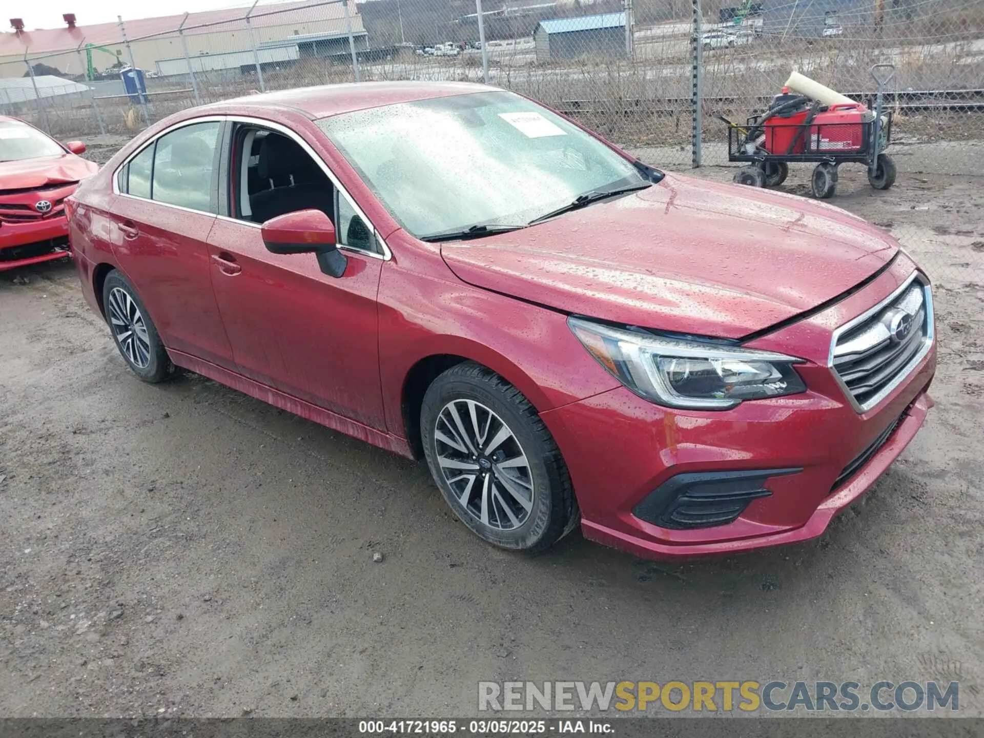 1 Photograph of a damaged car 4S3BNAF65K3021374 SUBARU LEGACY 2019
