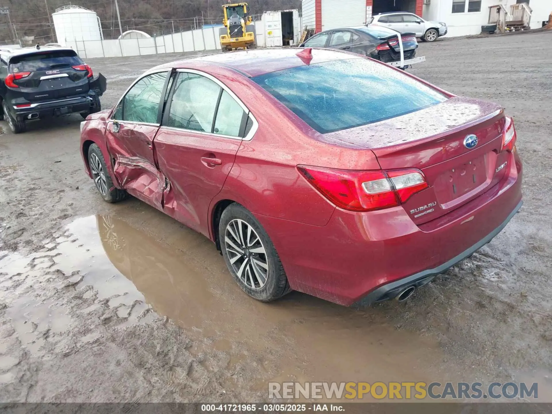 3 Photograph of a damaged car 4S3BNAF65K3021374 SUBARU LEGACY 2019
