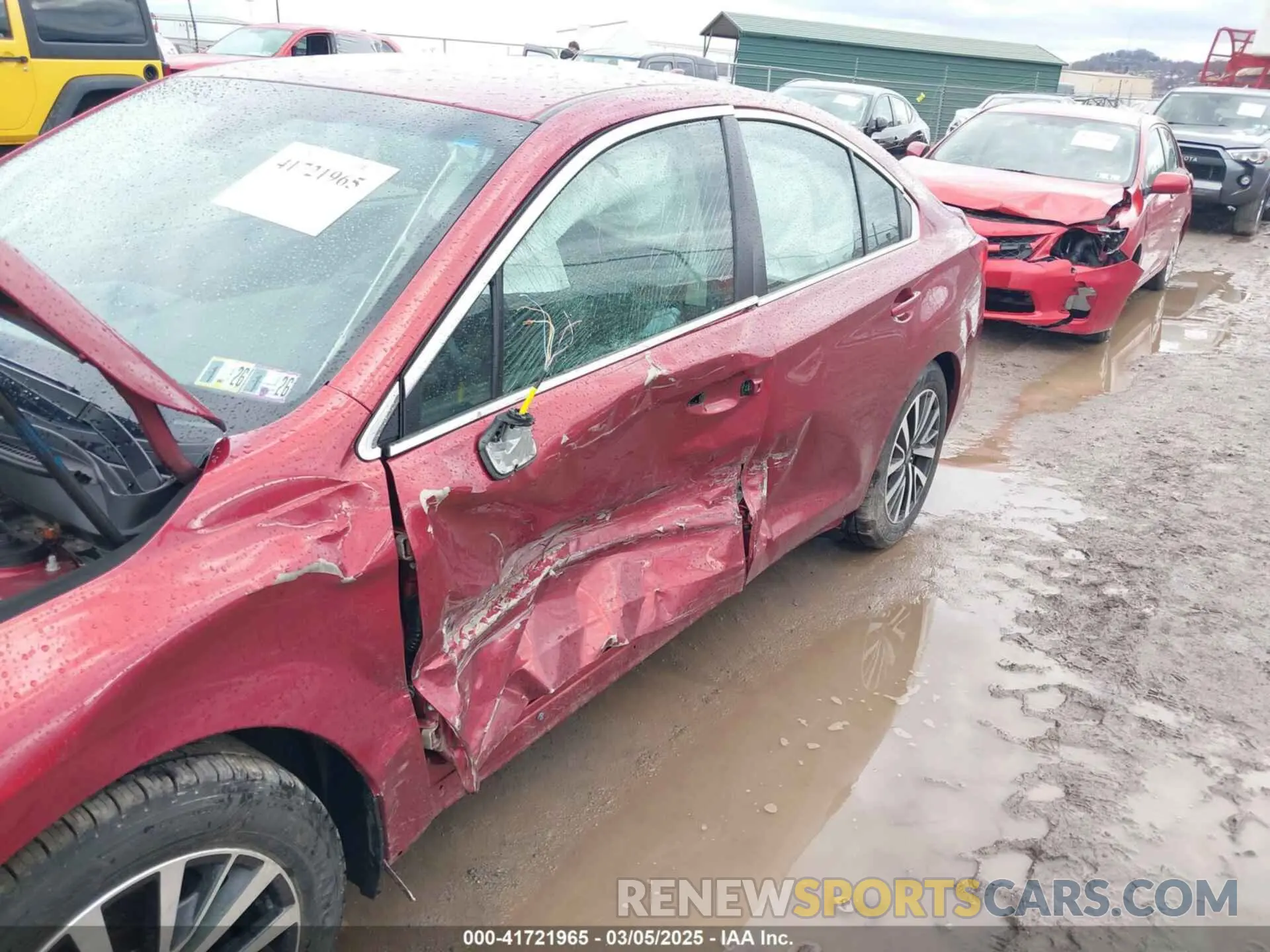 6 Photograph of a damaged car 4S3BNAF65K3021374 SUBARU LEGACY 2019
