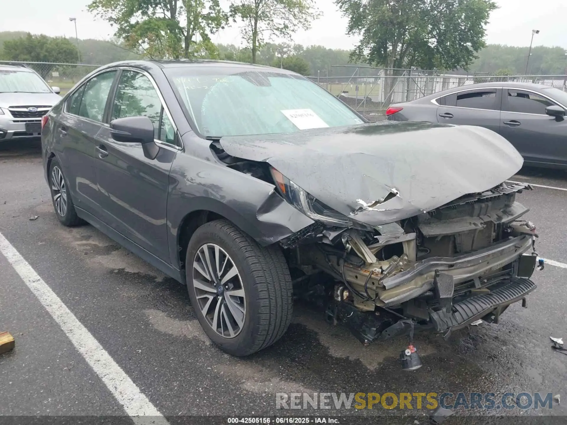 1 Photograph of a damaged car 4S3BNAF66K3030617 SUBARU LEGACY 2019