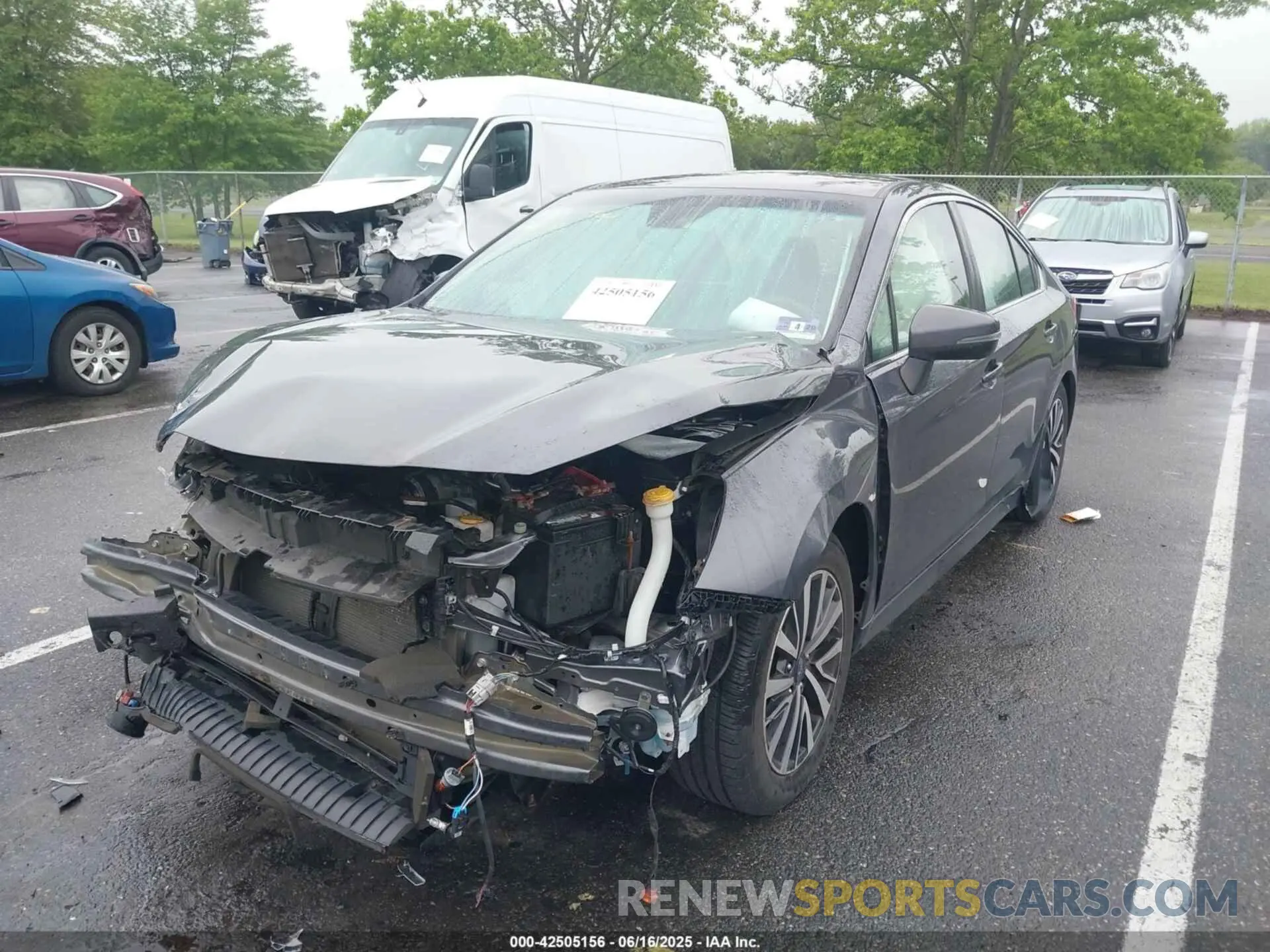 2 Photograph of a damaged car 4S3BNAF66K3030617 SUBARU LEGACY 2019