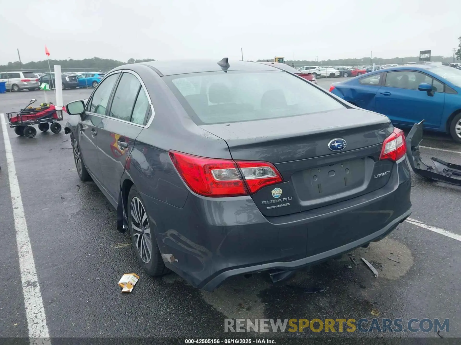 3 Photograph of a damaged car 4S3BNAF66K3030617 SUBARU LEGACY 2019
