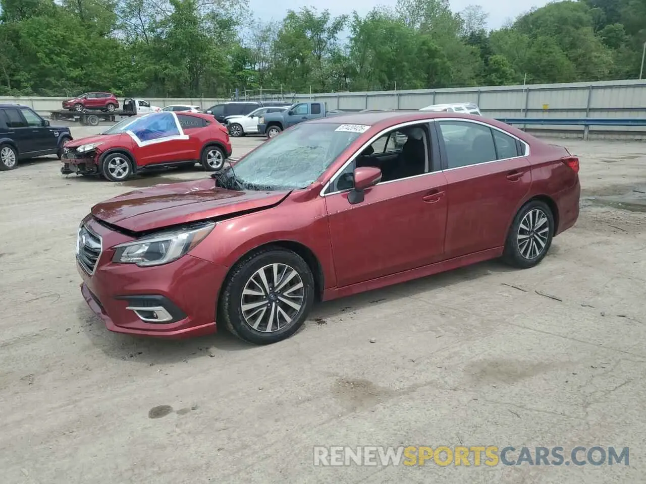 1 Photograph of a damaged car 4S3BNAF67K3016094 SUBARU LEGACY 2019