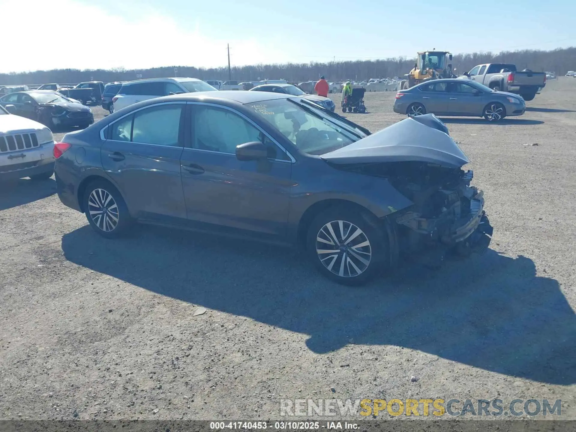 1 Photograph of a damaged car 4S3BNAF67K3023594 SUBARU LEGACY 2019
