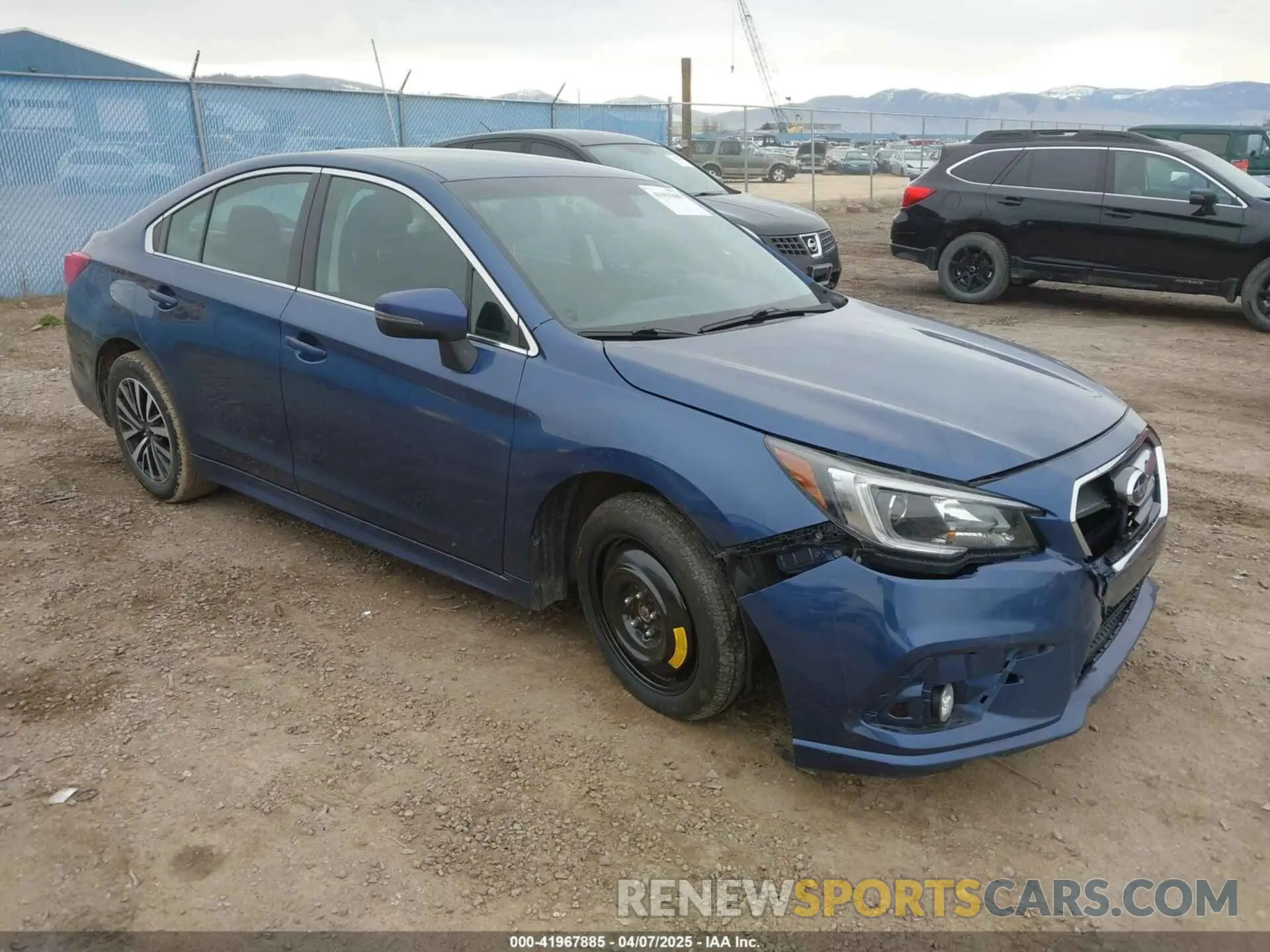 1 Photograph of a damaged car 4S3BNAF68K3016704 SUBARU LEGACY 2019