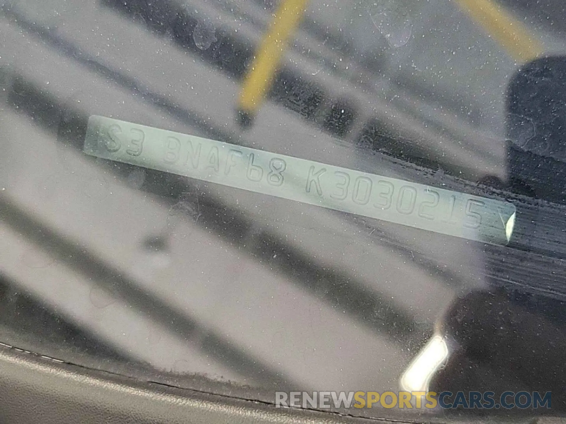 2 Photograph of a damaged car 4S3BNAF68K3030215 SUBARU LEGACY 2019