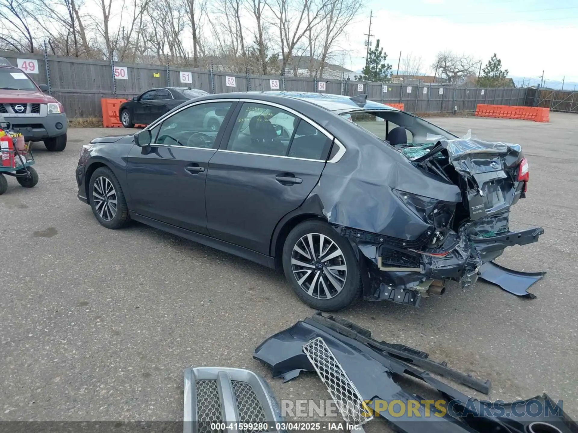 3 Photograph of a damaged car 4S3BNAF69K3033642 SUBARU LEGACY 2019