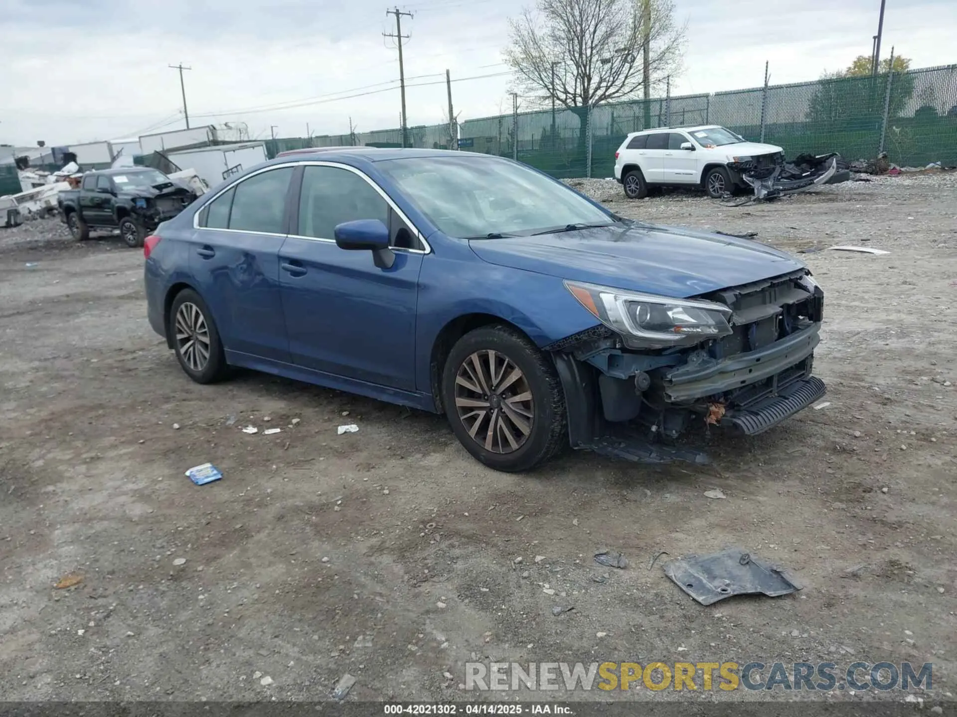 1 Photograph of a damaged car 4S3BNAF6XK3024920 SUBARU LEGACY 2019