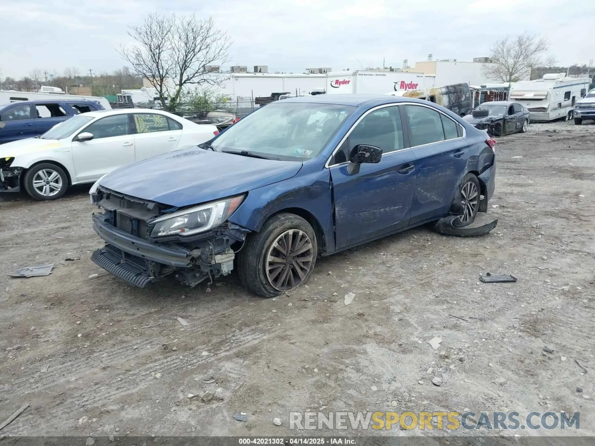 2 Photograph of a damaged car 4S3BNAF6XK3024920 SUBARU LEGACY 2019