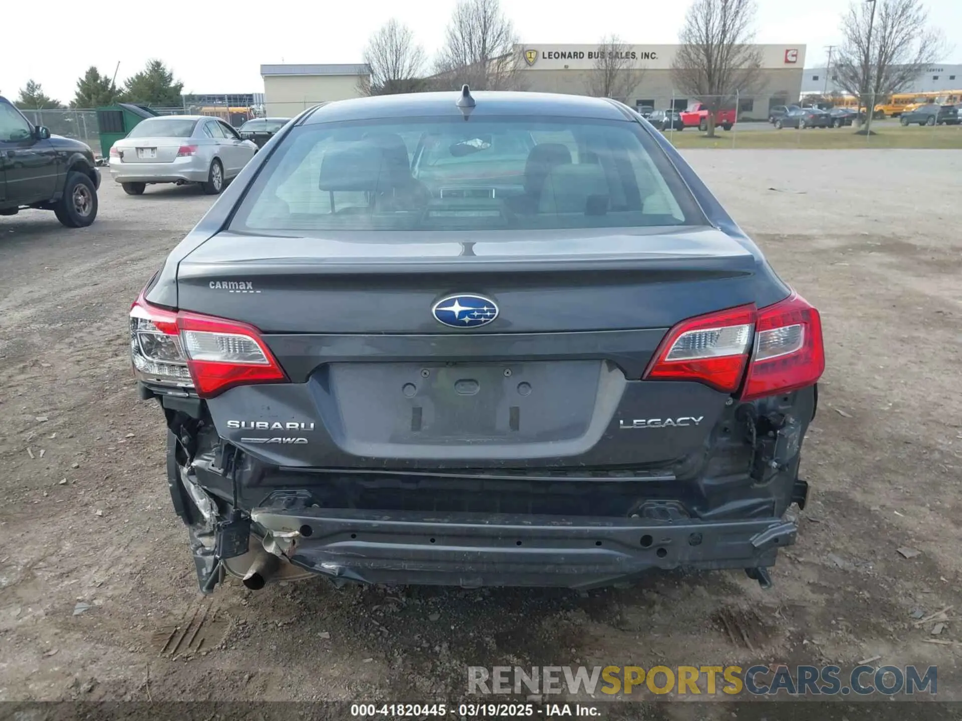 16 Photograph of a damaged car 4S3BNAJ66K3015798 SUBARU LEGACY 2019