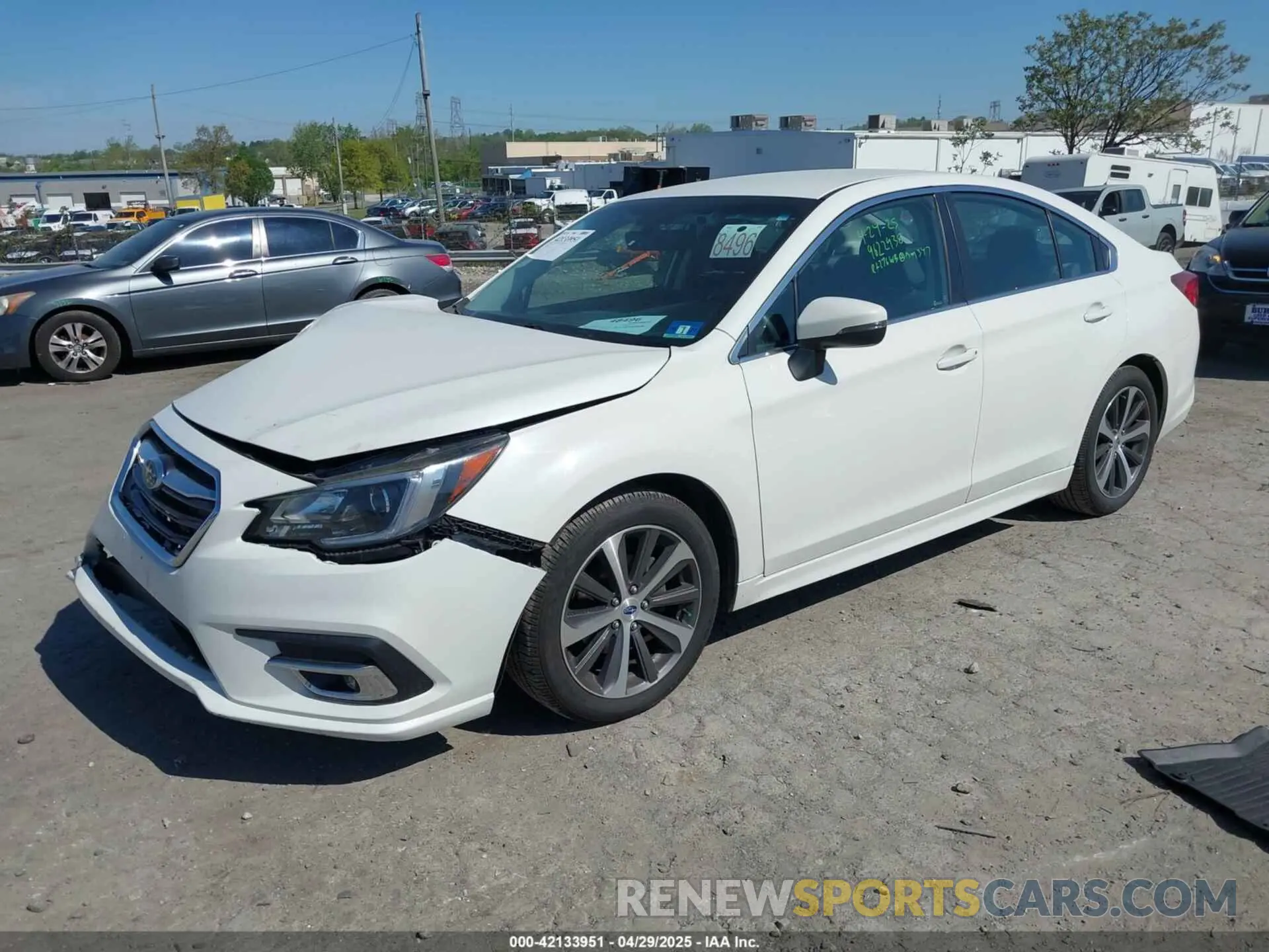 2 Photograph of a damaged car 4S3BNAJ67K3021545 SUBARU LEGACY 2019