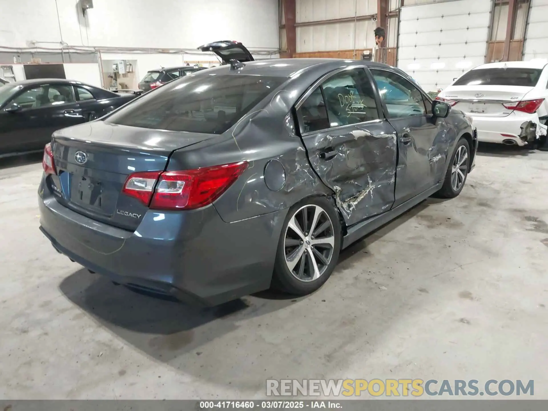 4 Photograph of a damaged car 4S3BNAN61K3002547 SUBARU LEGACY 2019
