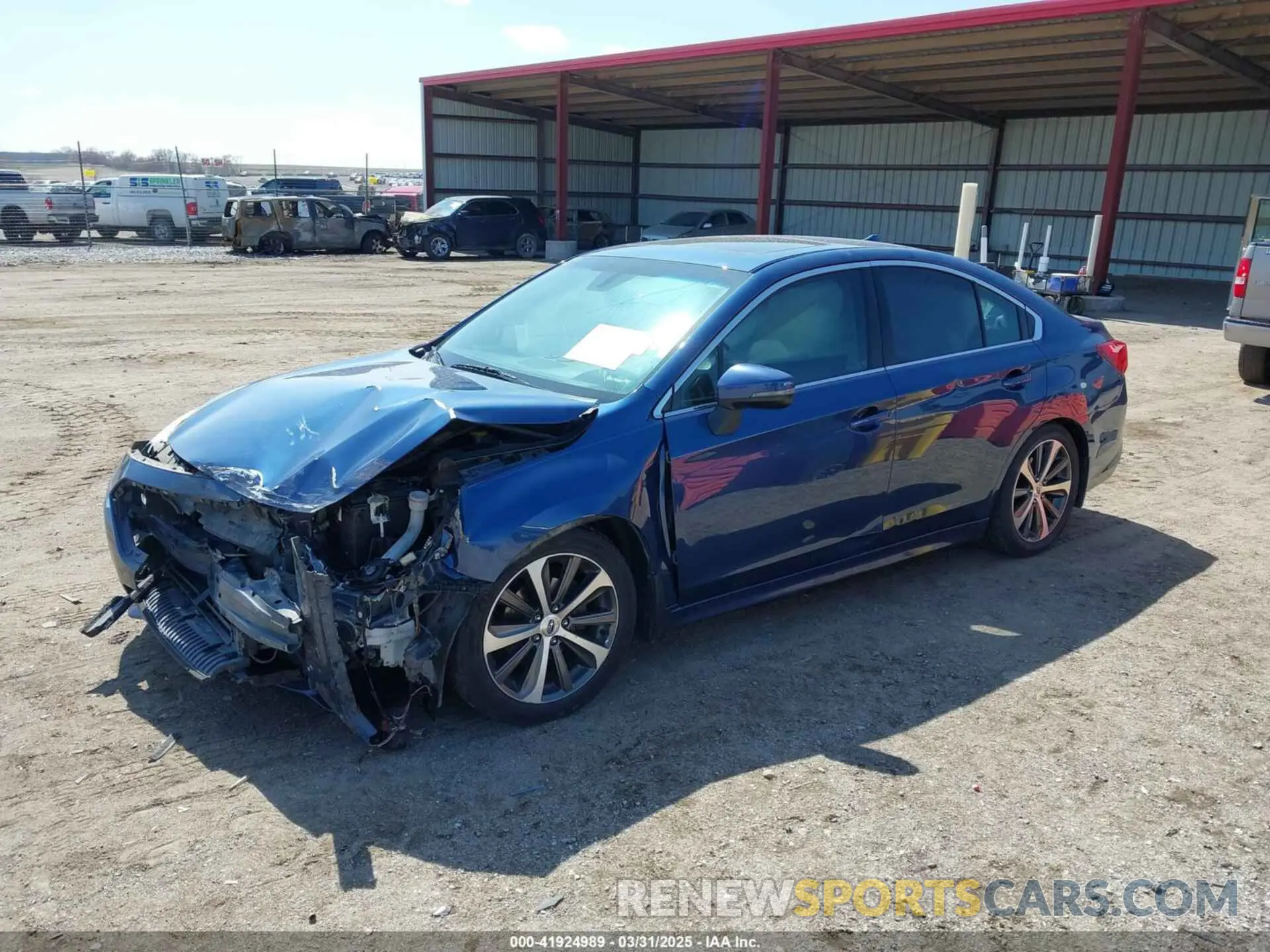 2 Photograph of a damaged car 4S3BNAN62K3003397 SUBARU LEGACY 2019