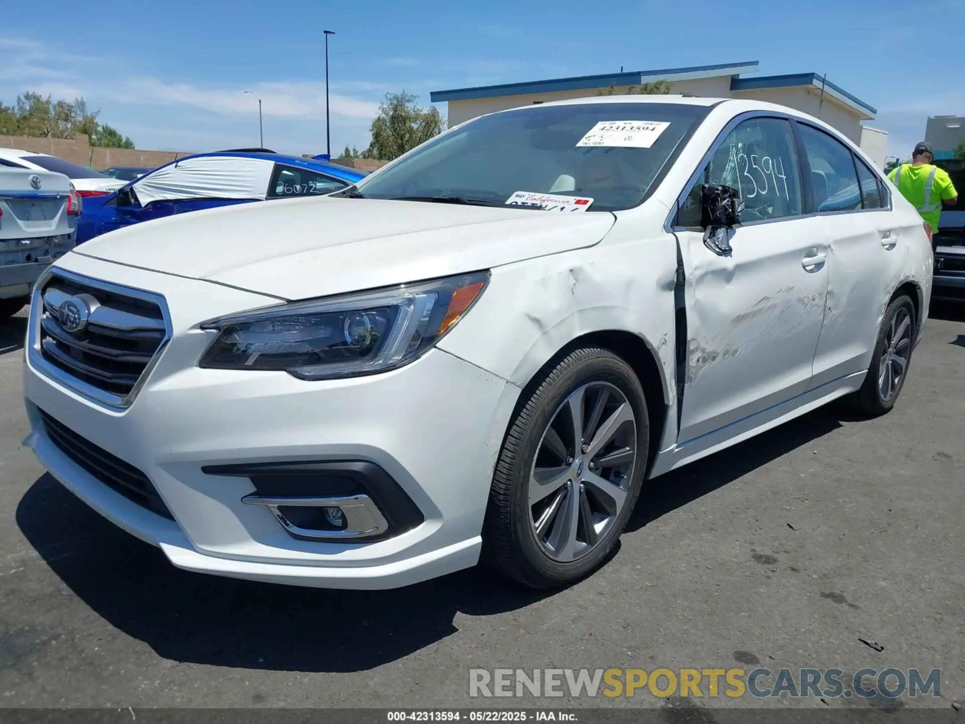 2 Photograph of a damaged car 4S3BNAN62K3033208 SUBARU LEGACY 2019