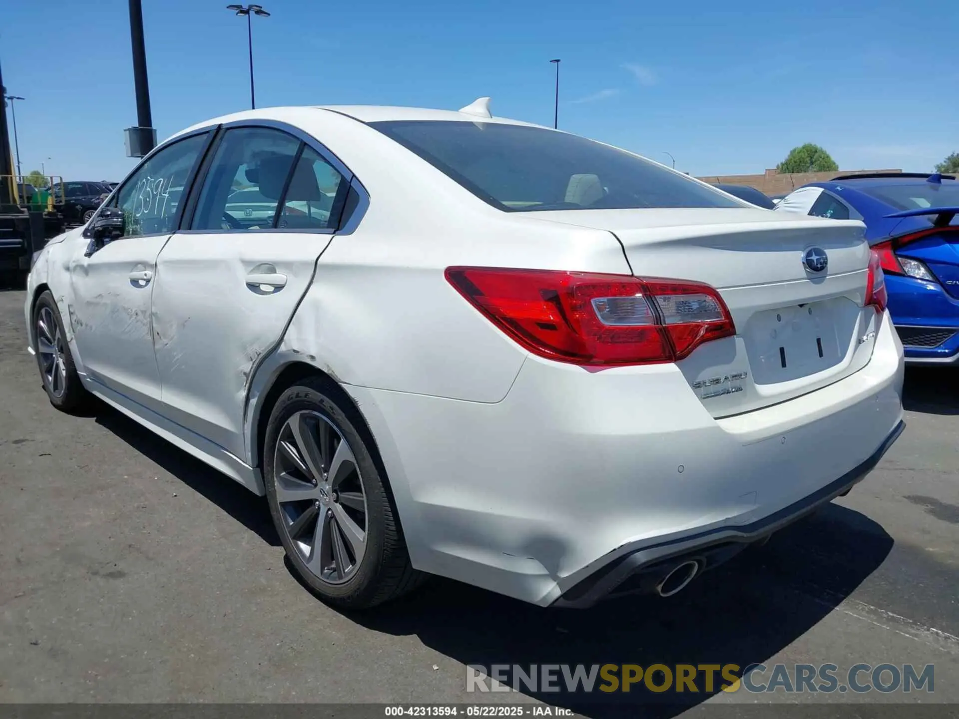 3 Photograph of a damaged car 4S3BNAN62K3033208 SUBARU LEGACY 2019