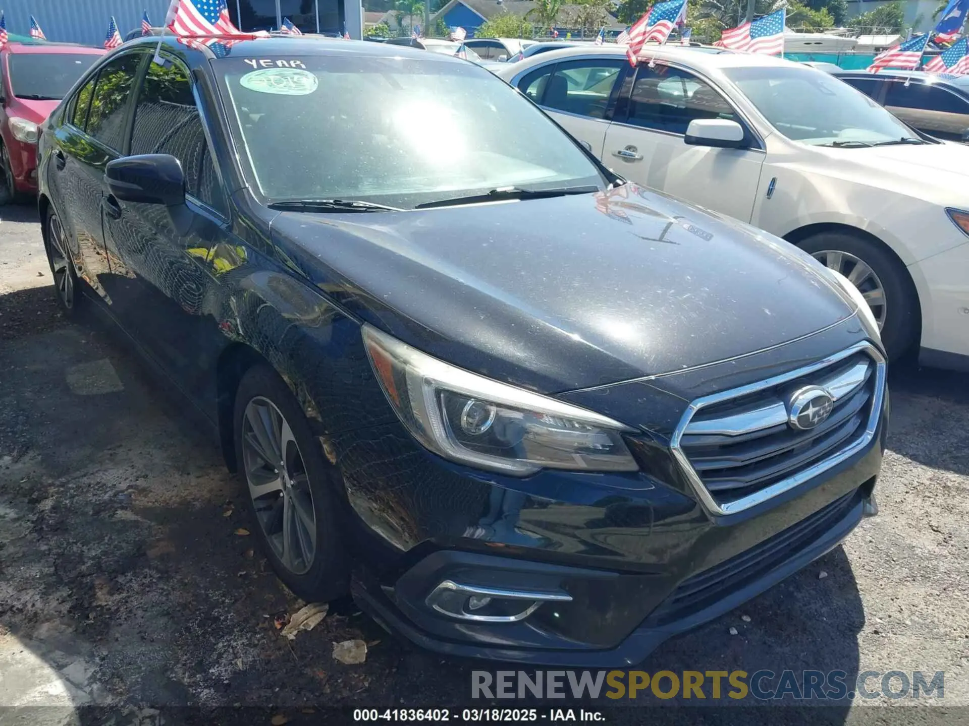 1 Photograph of a damaged car 4S3BNAN64K3003935 SUBARU LEGACY 2019