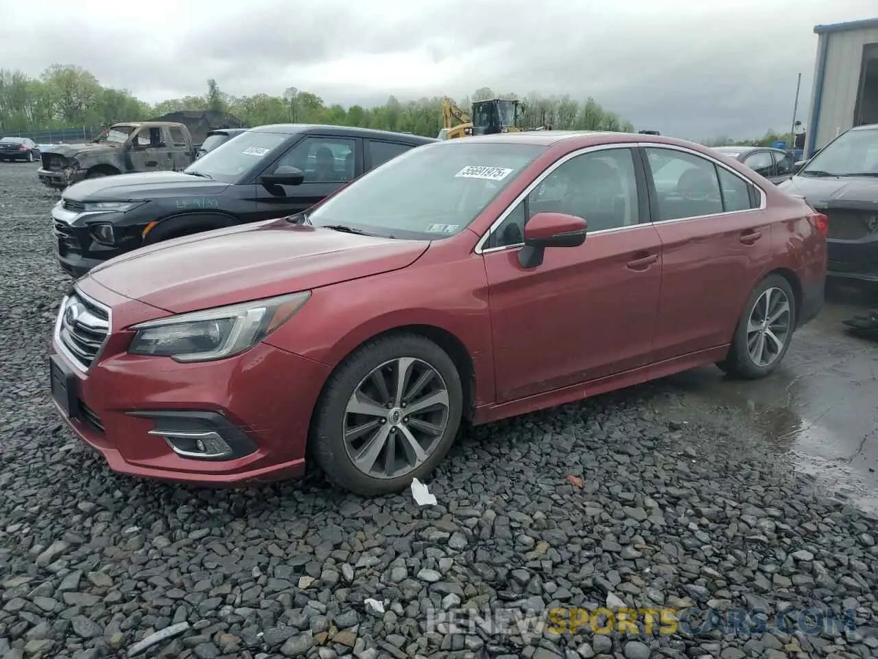 1 Photograph of a damaged car 4S3BNAN65K3040489 SUBARU LEGACY 2019