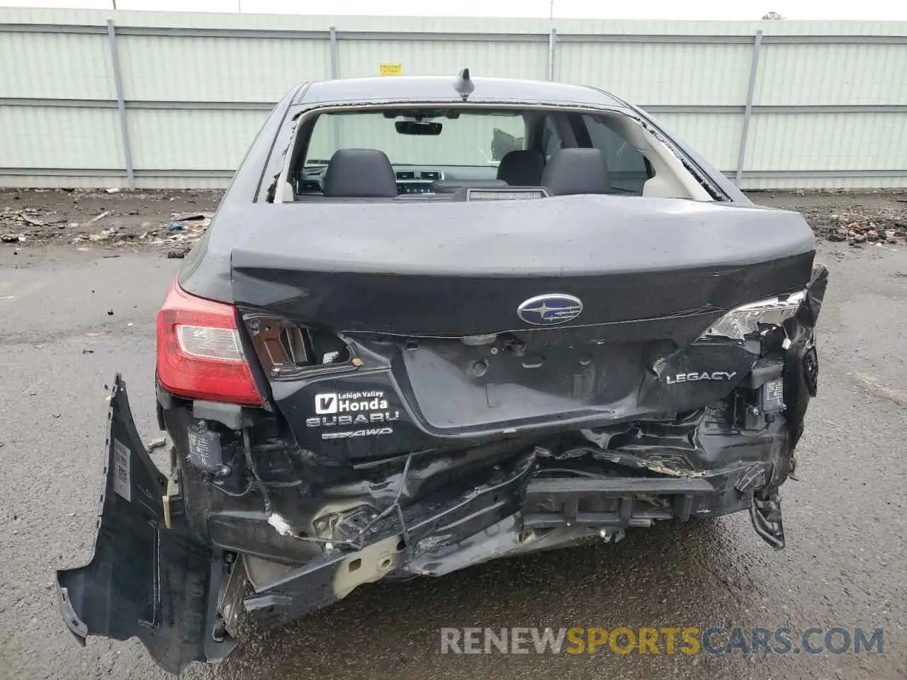 6 Photograph of a damaged car 4S3BNAN68K3004859 SUBARU LEGACY 2019