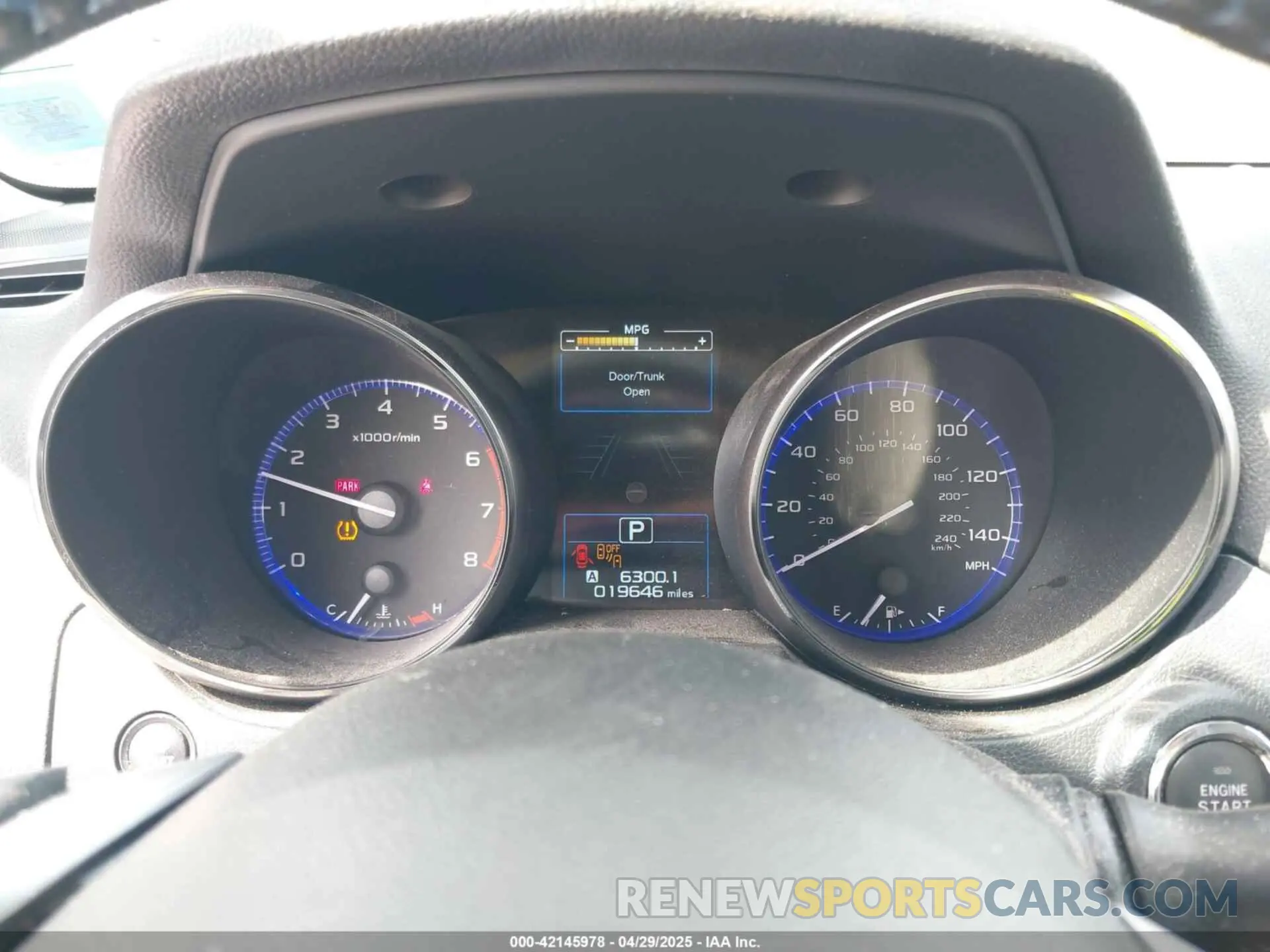 7 Photograph of a damaged car 4S3BNAS62K3028434 SUBARU LEGACY 2019