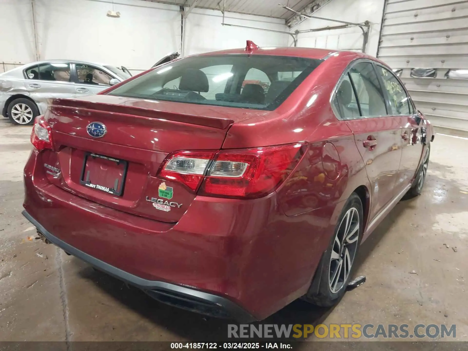 4 Photograph of a damaged car 4S3BNAS6XK3037964 SUBARU LEGACY 2019