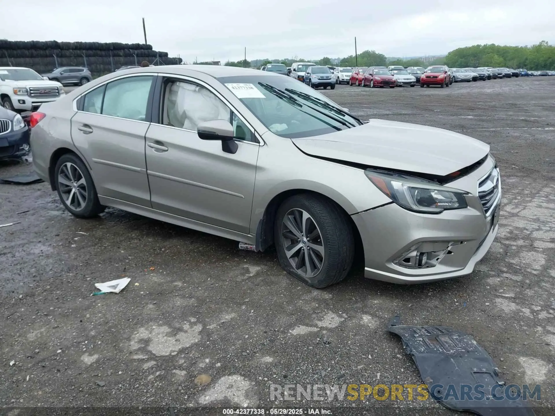 1 Photograph of a damaged car 4S3BNEJ69K3031663 SUBARU LEGACY 2019
