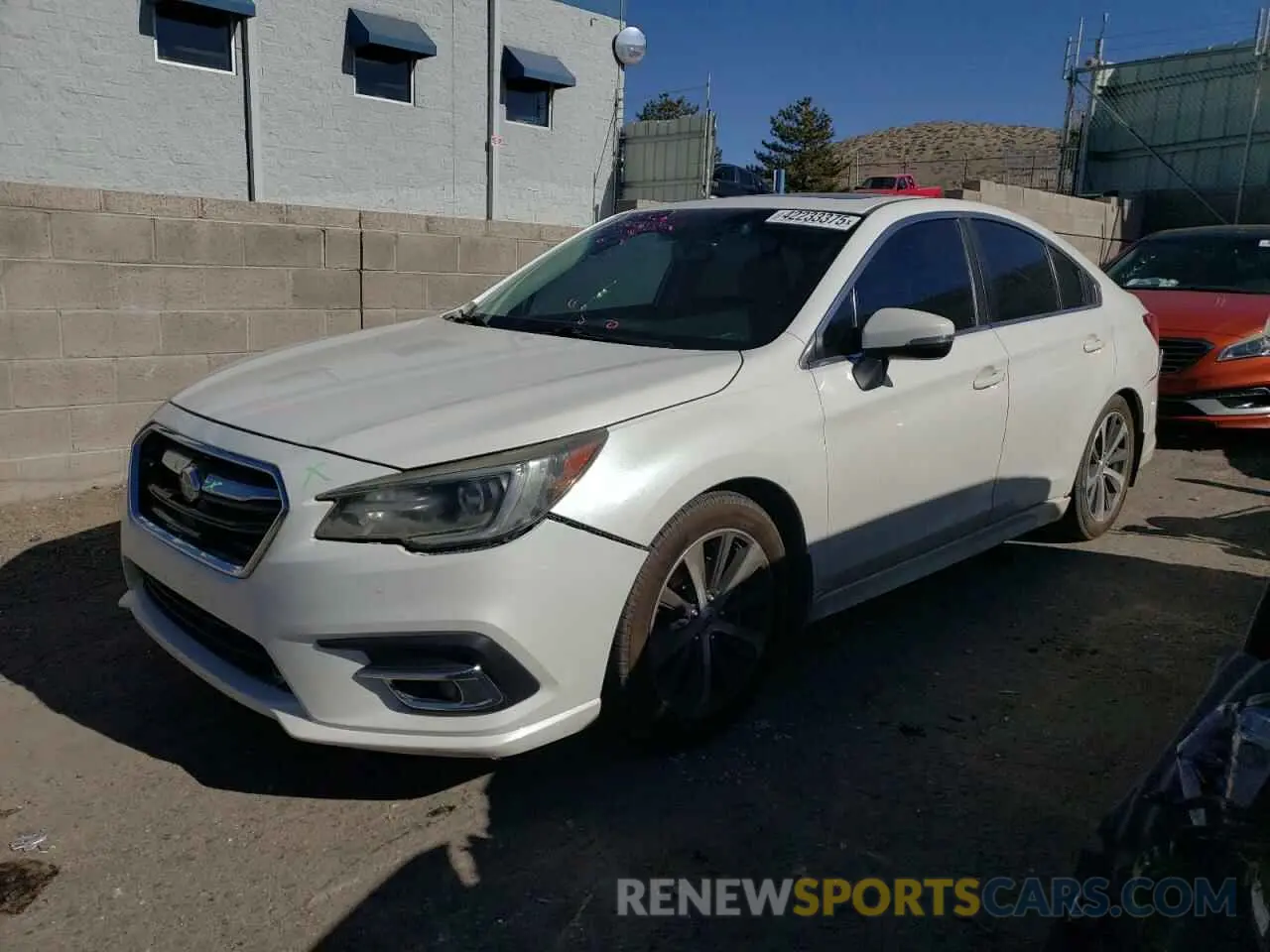 1 Photograph of a damaged car 4S3BNEN61K3012423 SUBARU LEGACY 2019