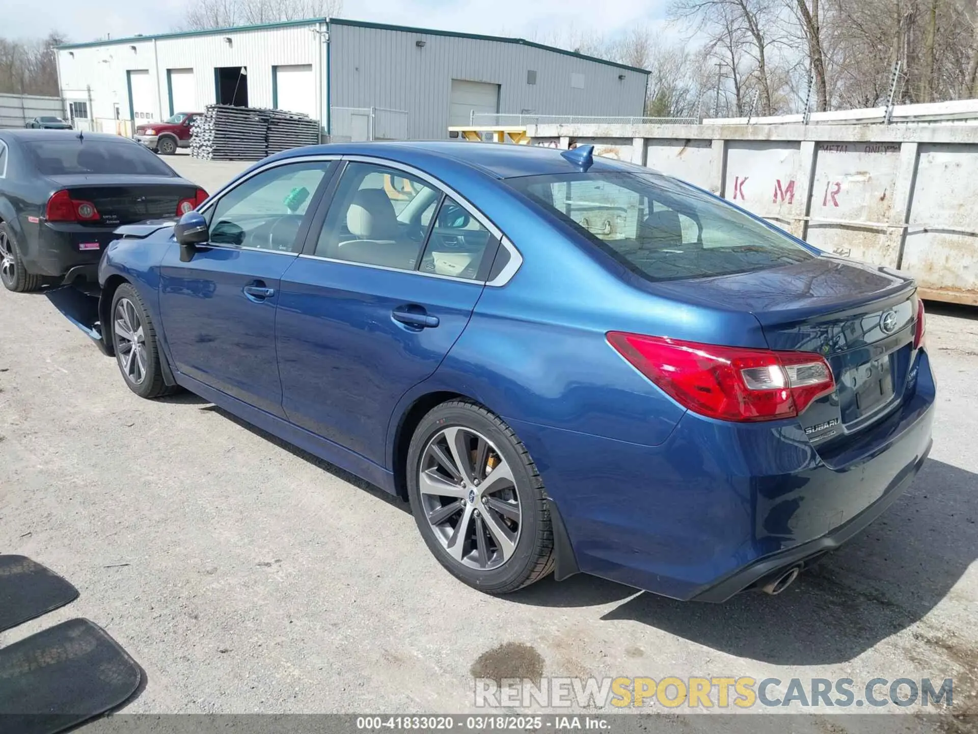3 Photograph of a damaged car 4S3BNEN63K3005523 SUBARU LEGACY 2019