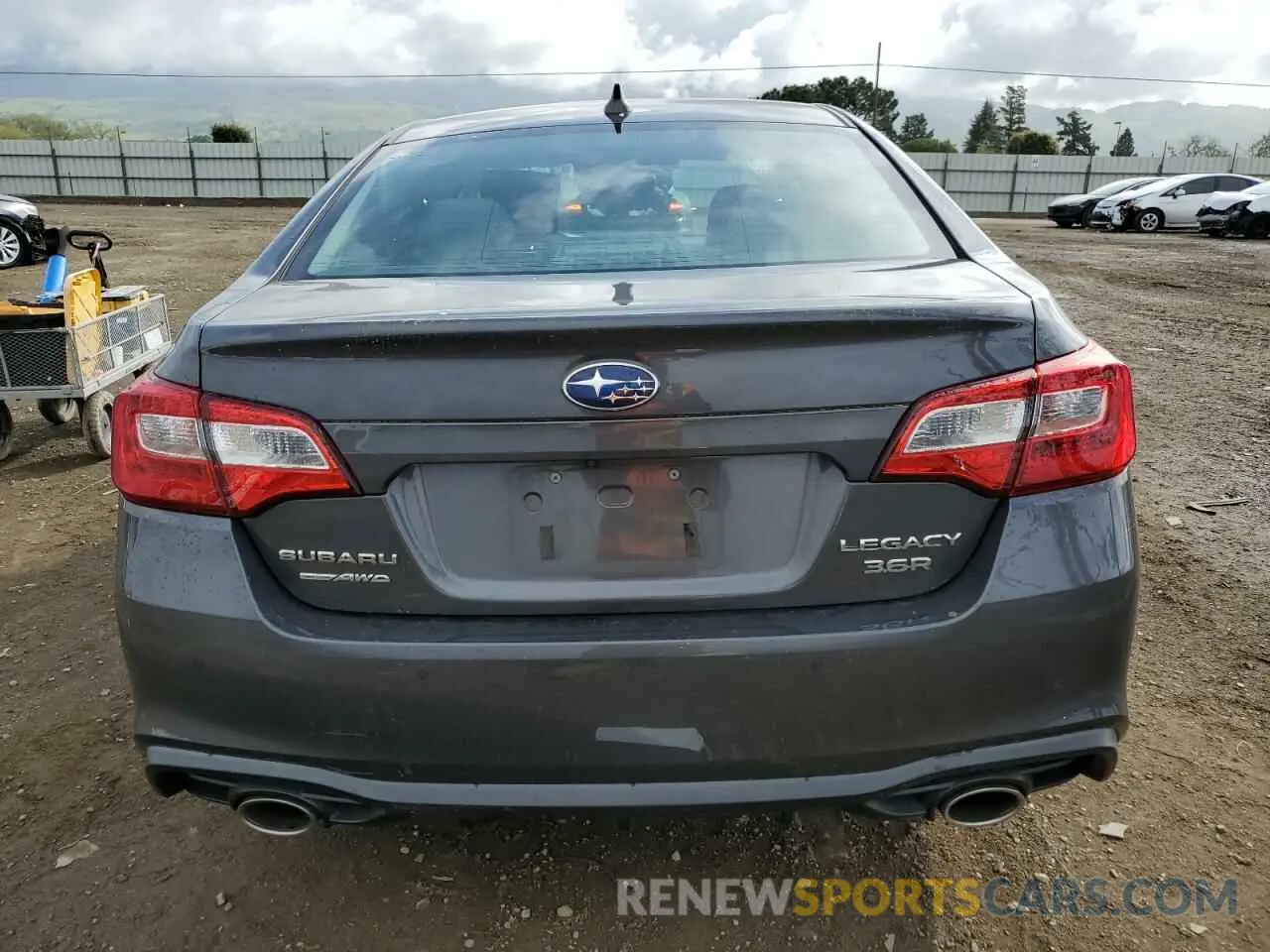 6 Photograph of a damaged car 4S3BNEN67K3009820 SUBARU LEGACY 2019