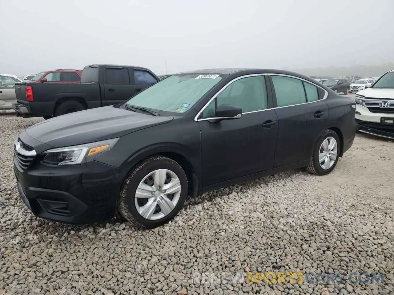 1 Photograph of a damaged car 4S3BWAA67L3003593 SUBARU LEGACY 2020