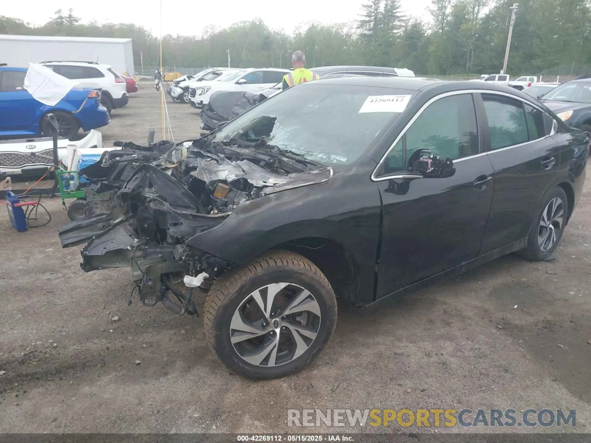 2 Photograph of a damaged car 4S3BWAB66L3026698 SUBARU LEGACY 2020