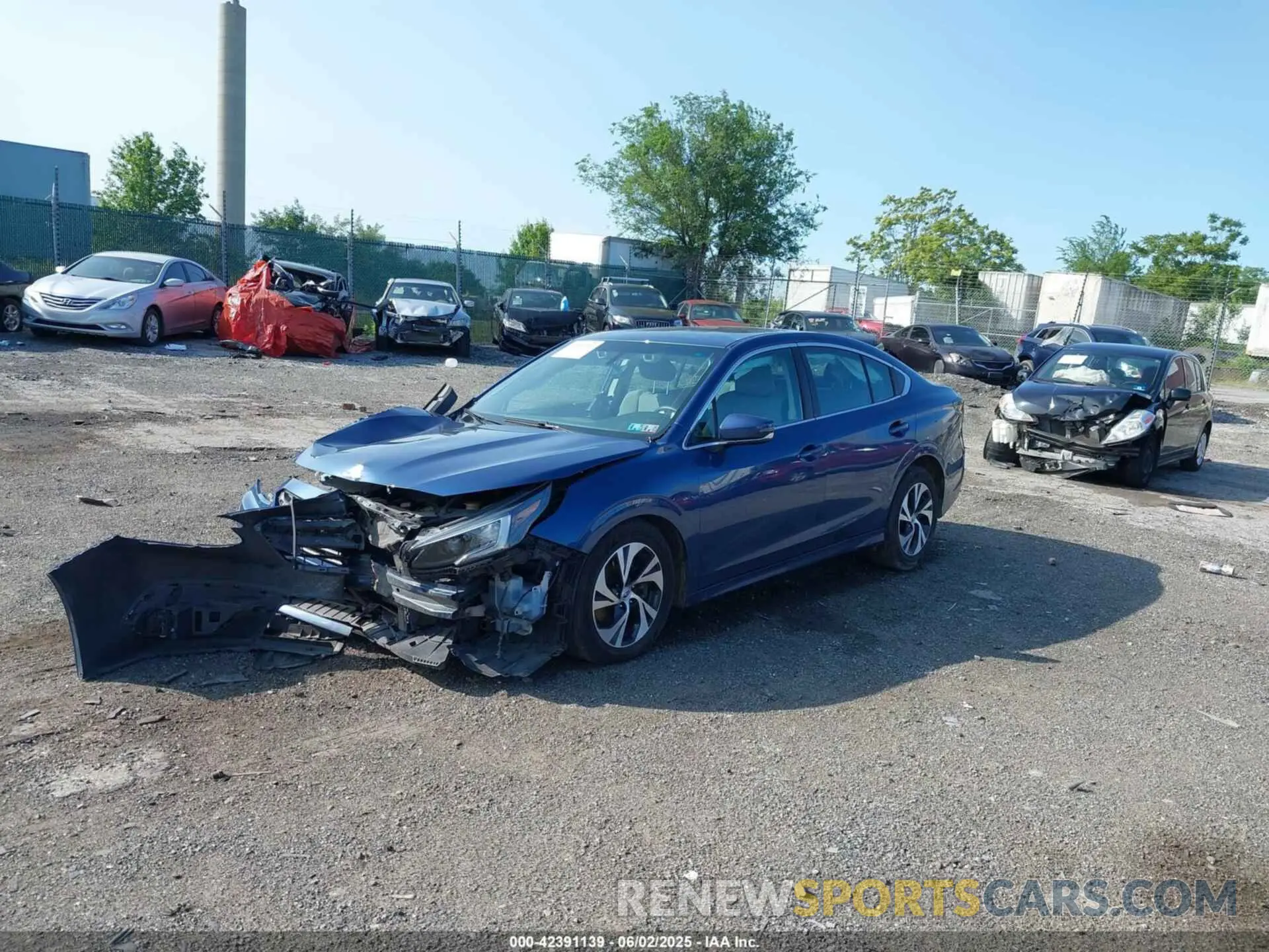 2 Photograph of a damaged car 4S3BWAC61L3021844 SUBARU LEGACY 2020