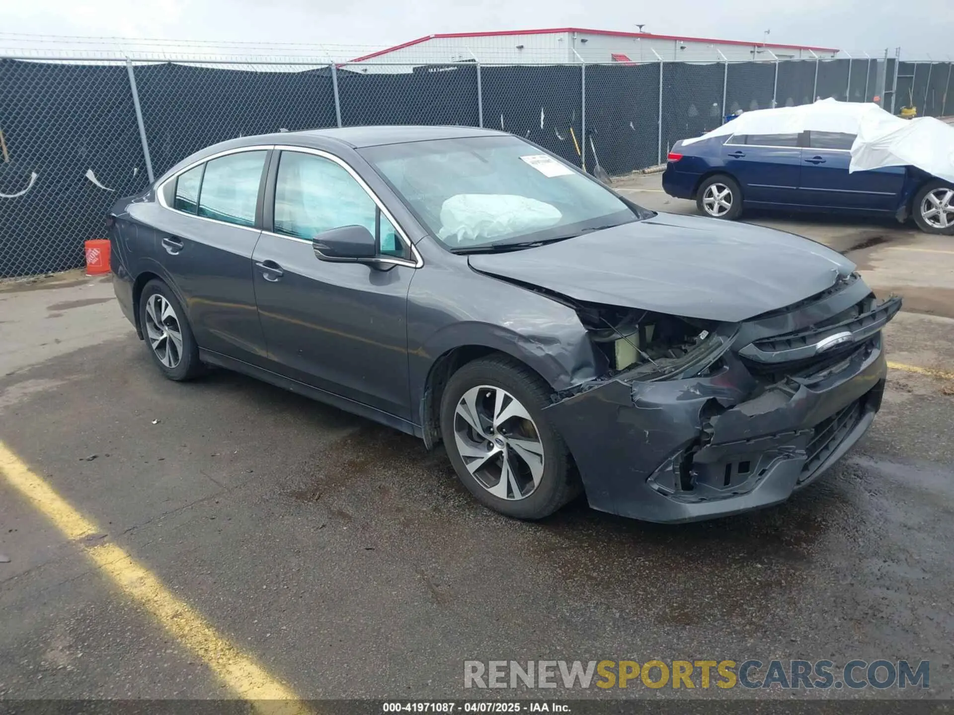 1 Photograph of a damaged car 4S3BWAC65L3003816 SUBARU LEGACY 2020