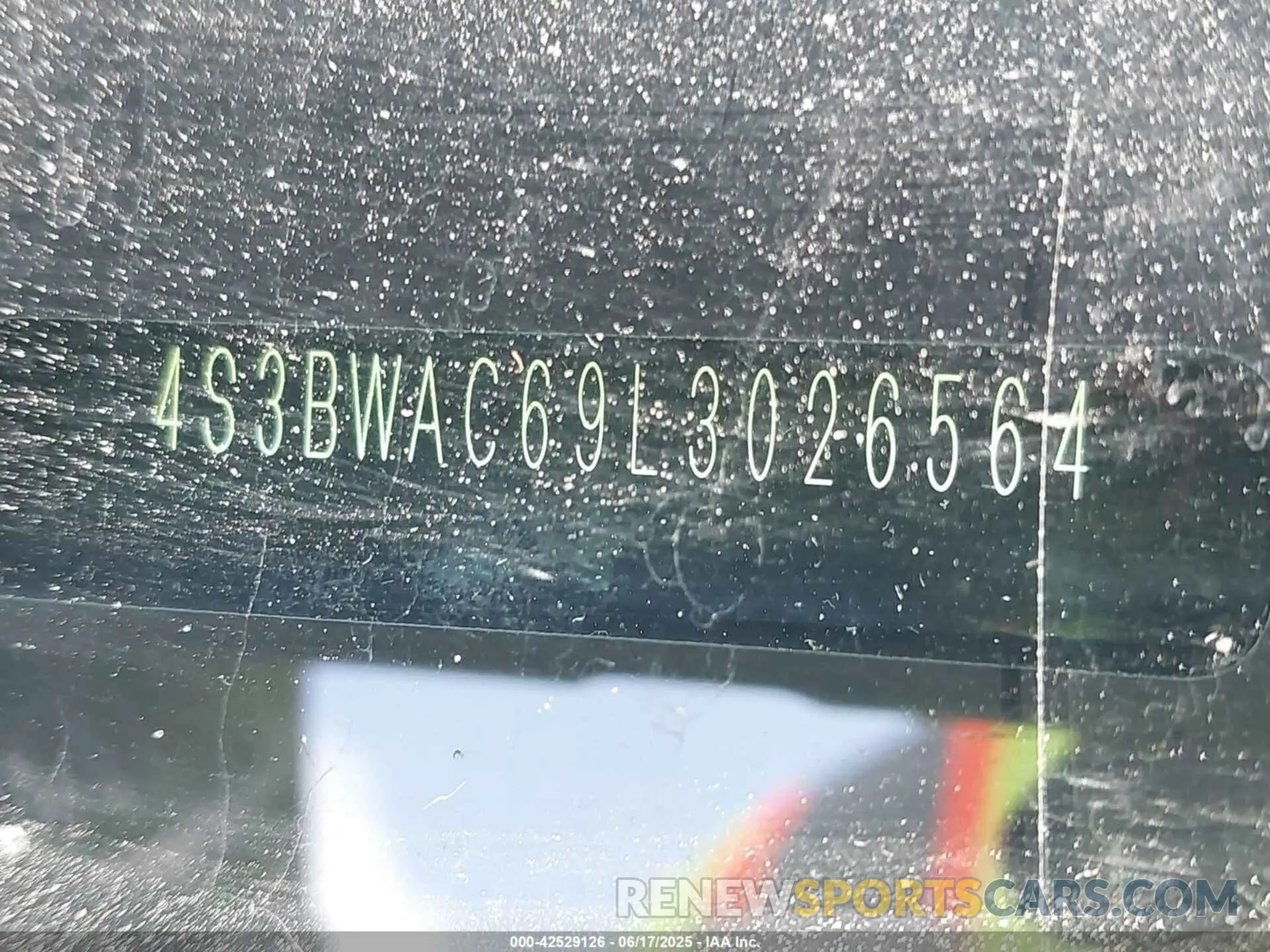 9 Photograph of a damaged car 4S3BWAC69L3026564 SUBARU LEGACY 2020