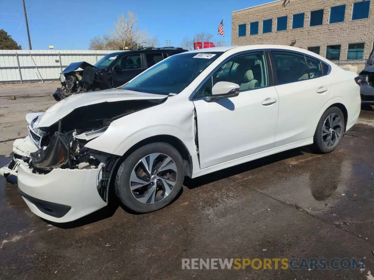 1 Photograph of a damaged car 4S3BWAC6XL3017226 SUBARU LEGACY 2020