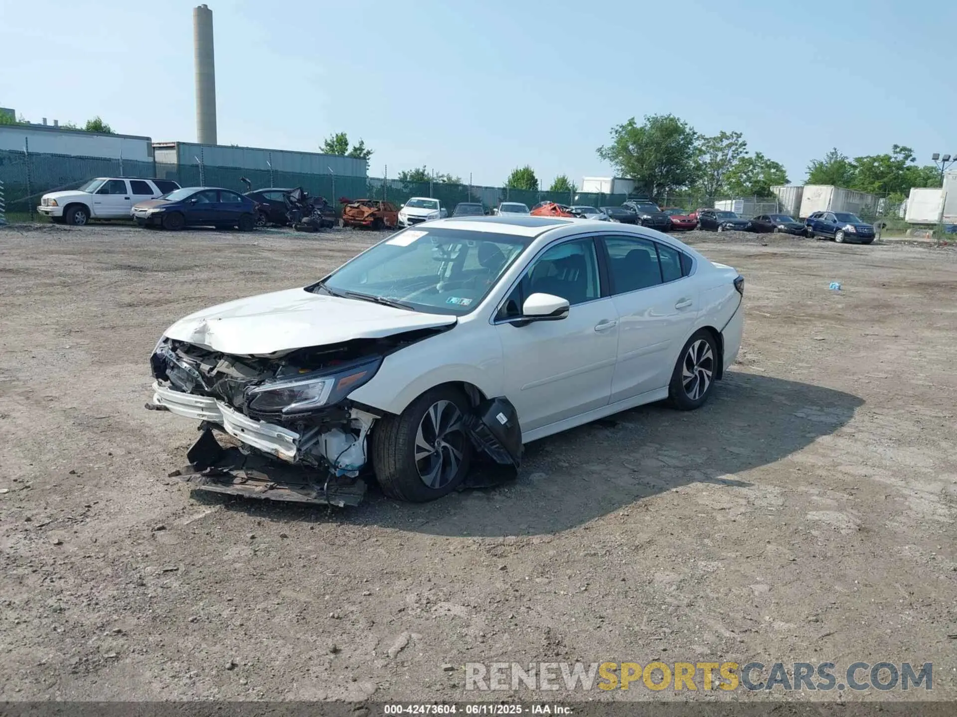2 Photograph of a damaged car 4S3BWAE61L3031089 SUBARU LEGACY 2020