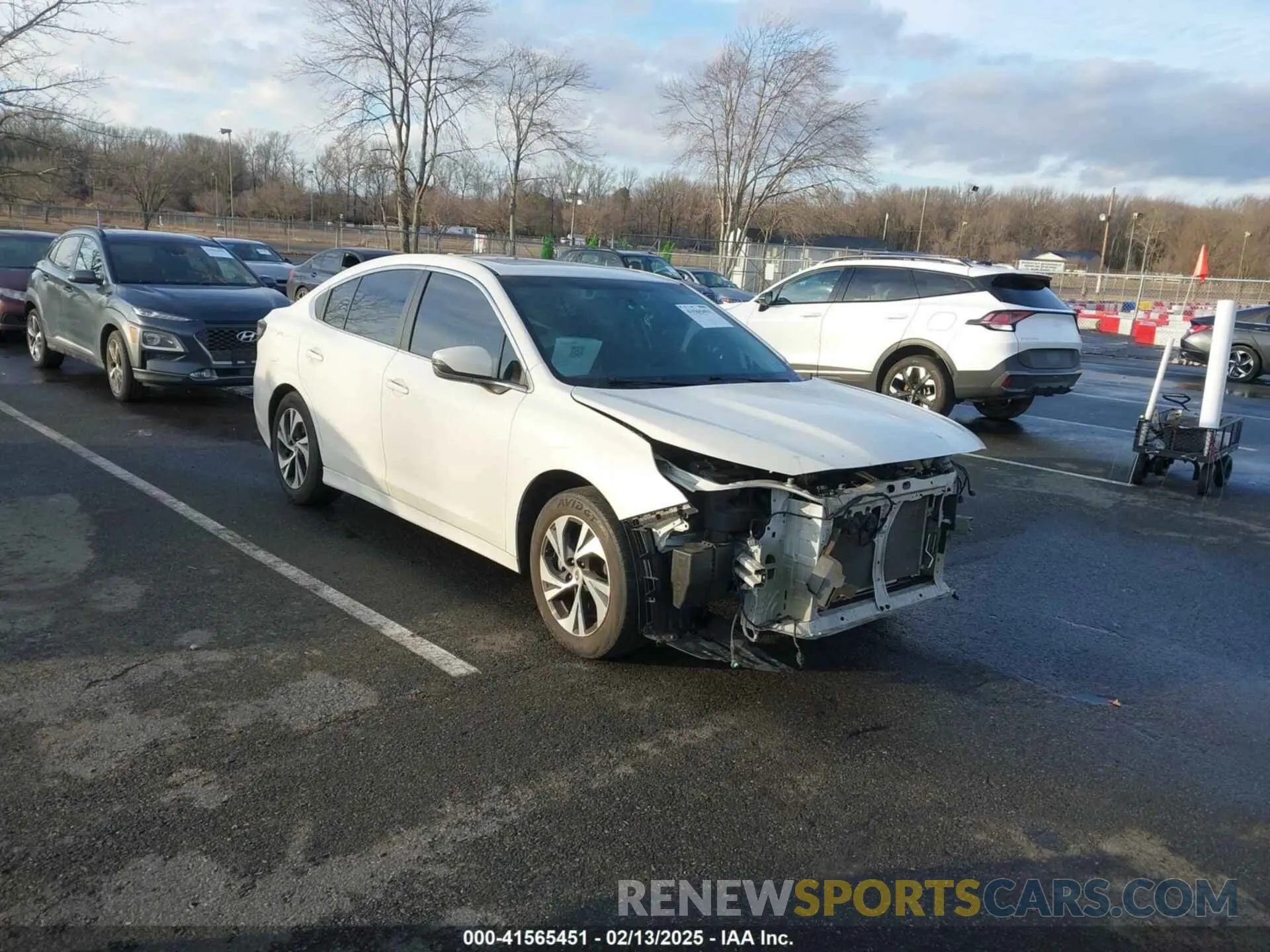 1 Photograph of a damaged car 4S3BWAE67L3034241 SUBARU LEGACY 2020