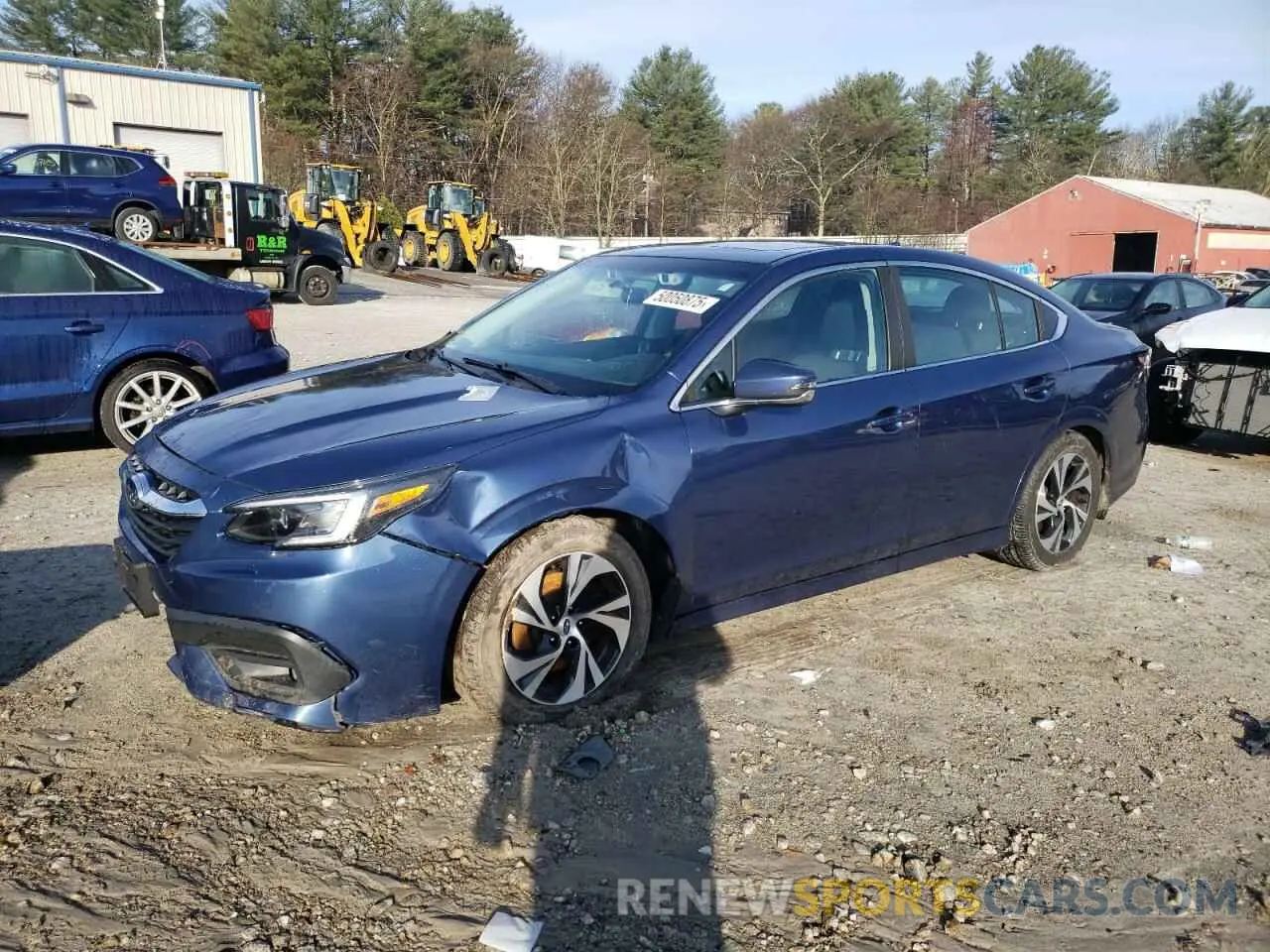 1 Photograph of a damaged car 4S3BWAE68L3016718 SUBARU LEGACY 2020