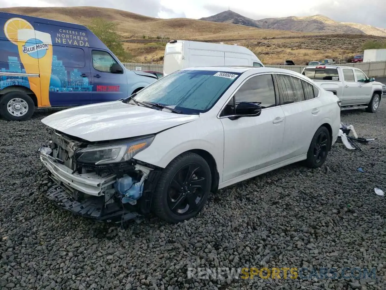 1 Photograph of a damaged car 4S3BWAG61L3023846 SUBARU LEGACY 2020