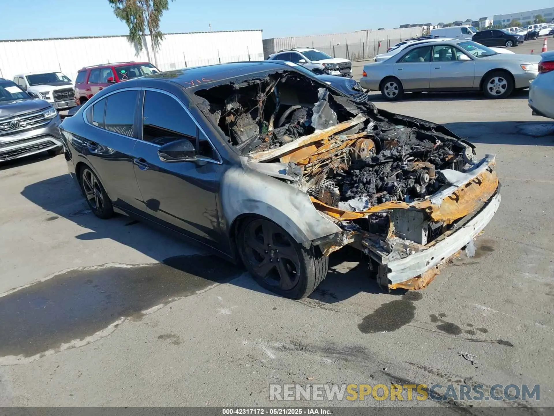 1 Photograph of a damaged car 4S3BWAG64L3009956 SUBARU LEGACY 2020