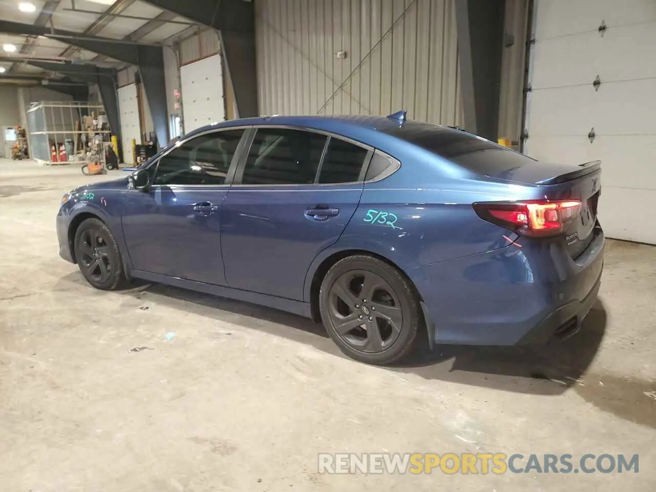 2 Photograph of a damaged car 4S3BWAG65L3028063 SUBARU LEGACY 2020