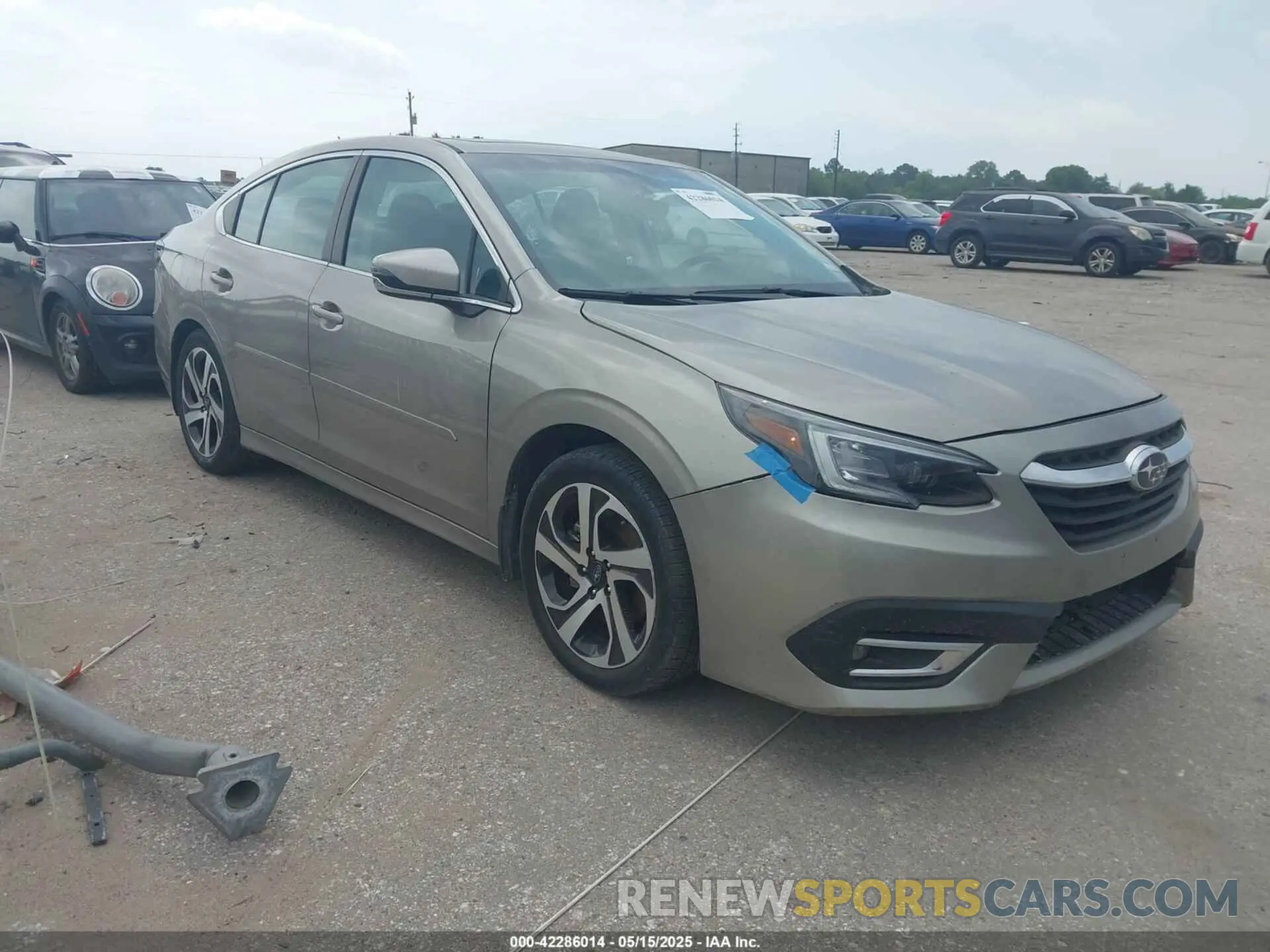 1 Photograph of a damaged car 4S3BWAN60L3026689 SUBARU LEGACY 2020
