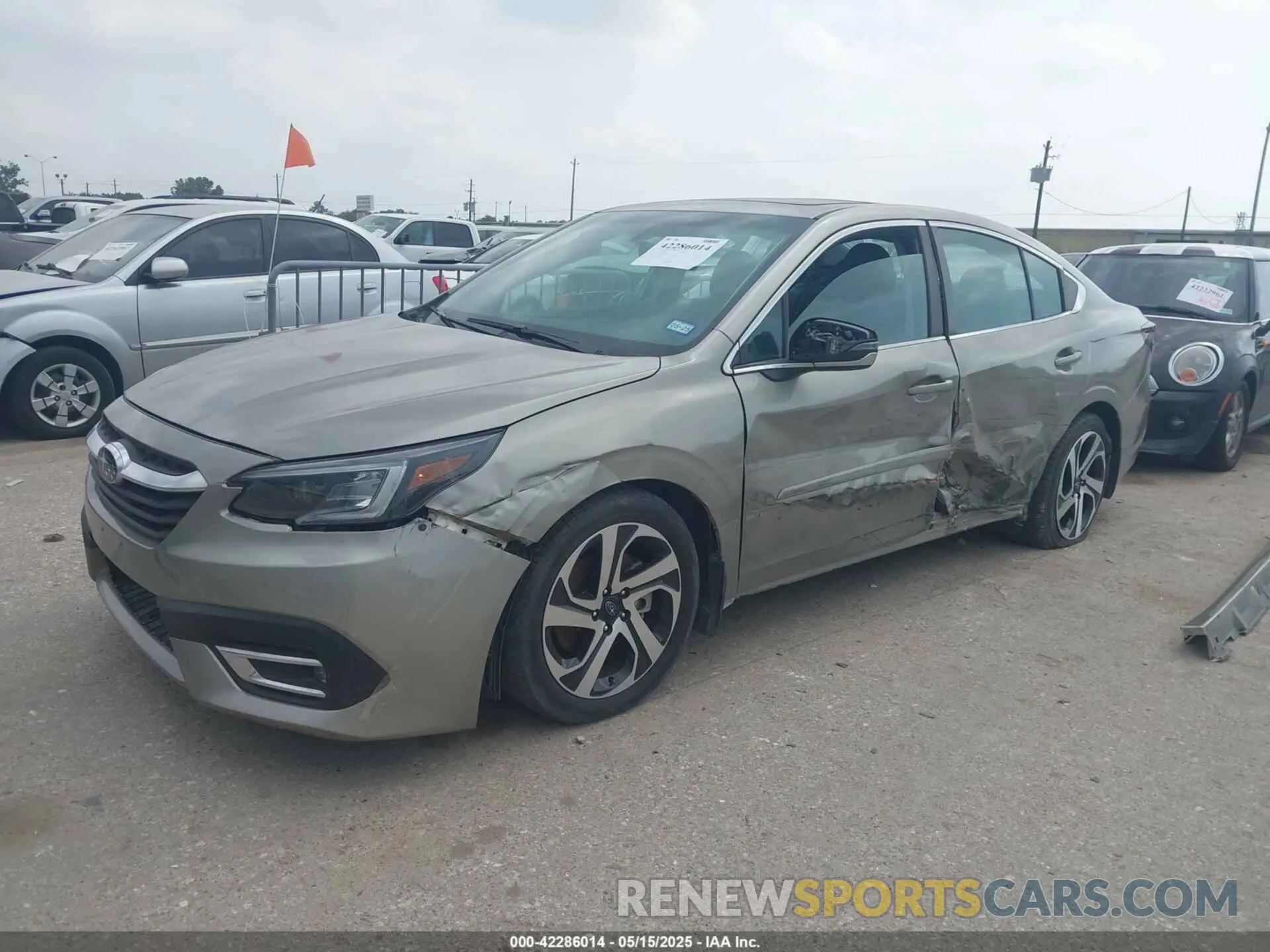 2 Photograph of a damaged car 4S3BWAN60L3026689 SUBARU LEGACY 2020