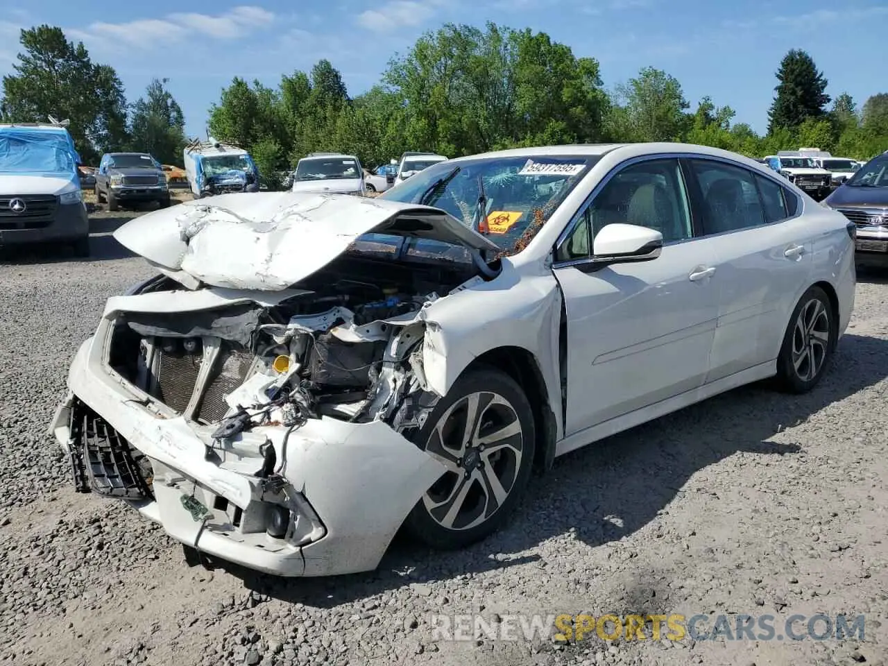1 Photograph of a damaged car 4S3BWAN61L3024692 SUBARU LEGACY 2020