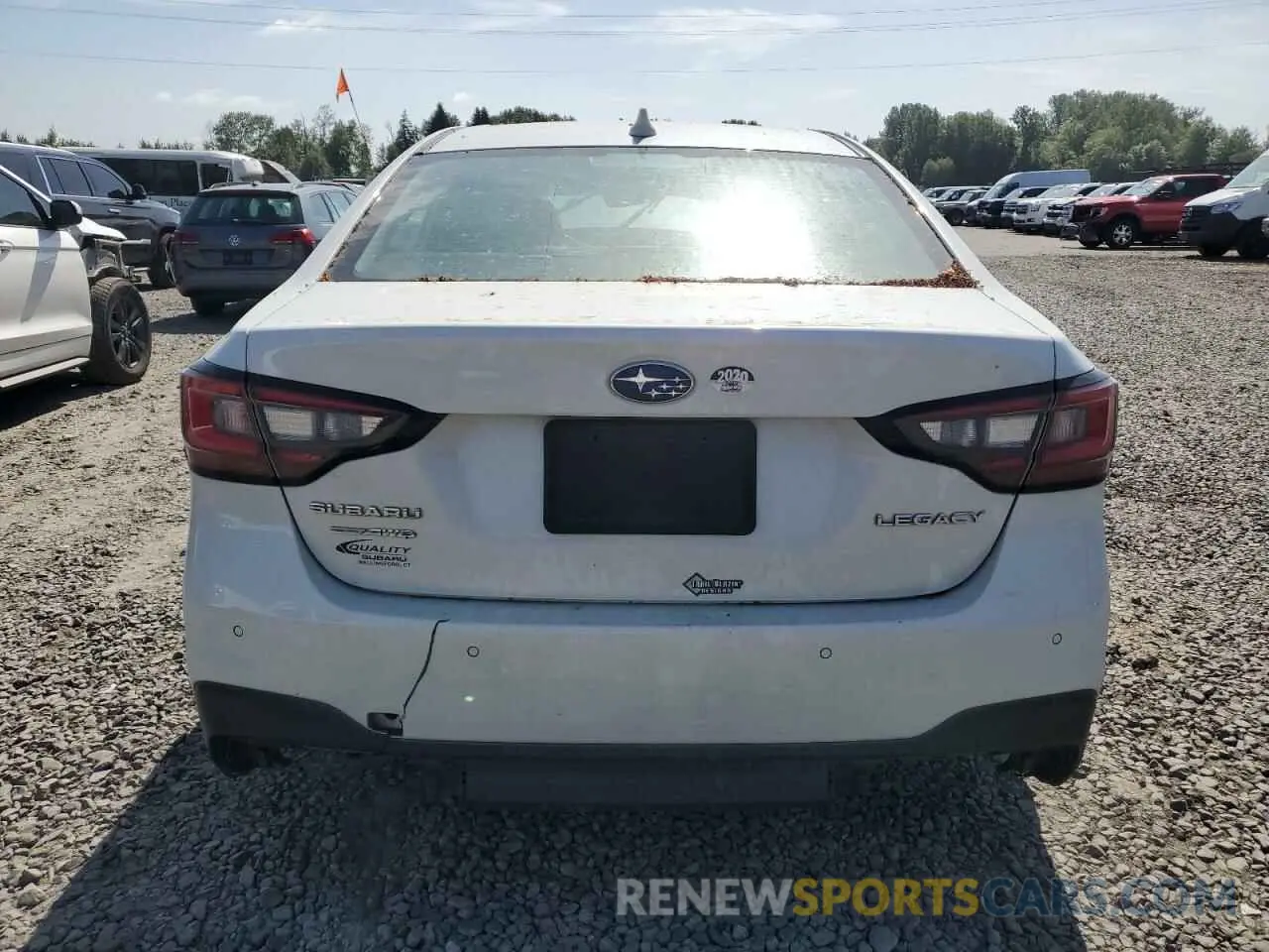 6 Photograph of a damaged car 4S3BWAN61L3024692 SUBARU LEGACY 2020